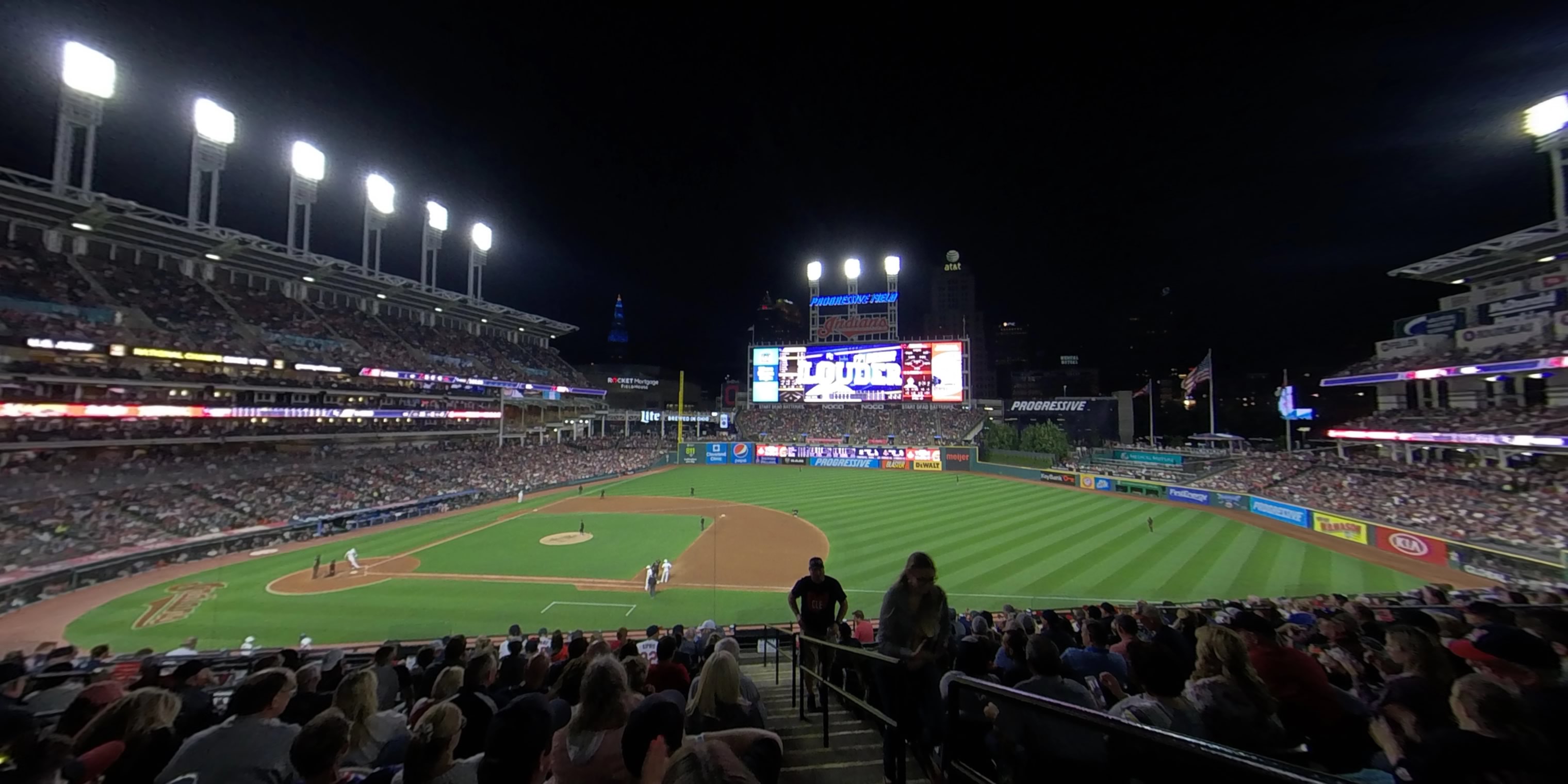 section 338 panoramic seat view  - progressive field