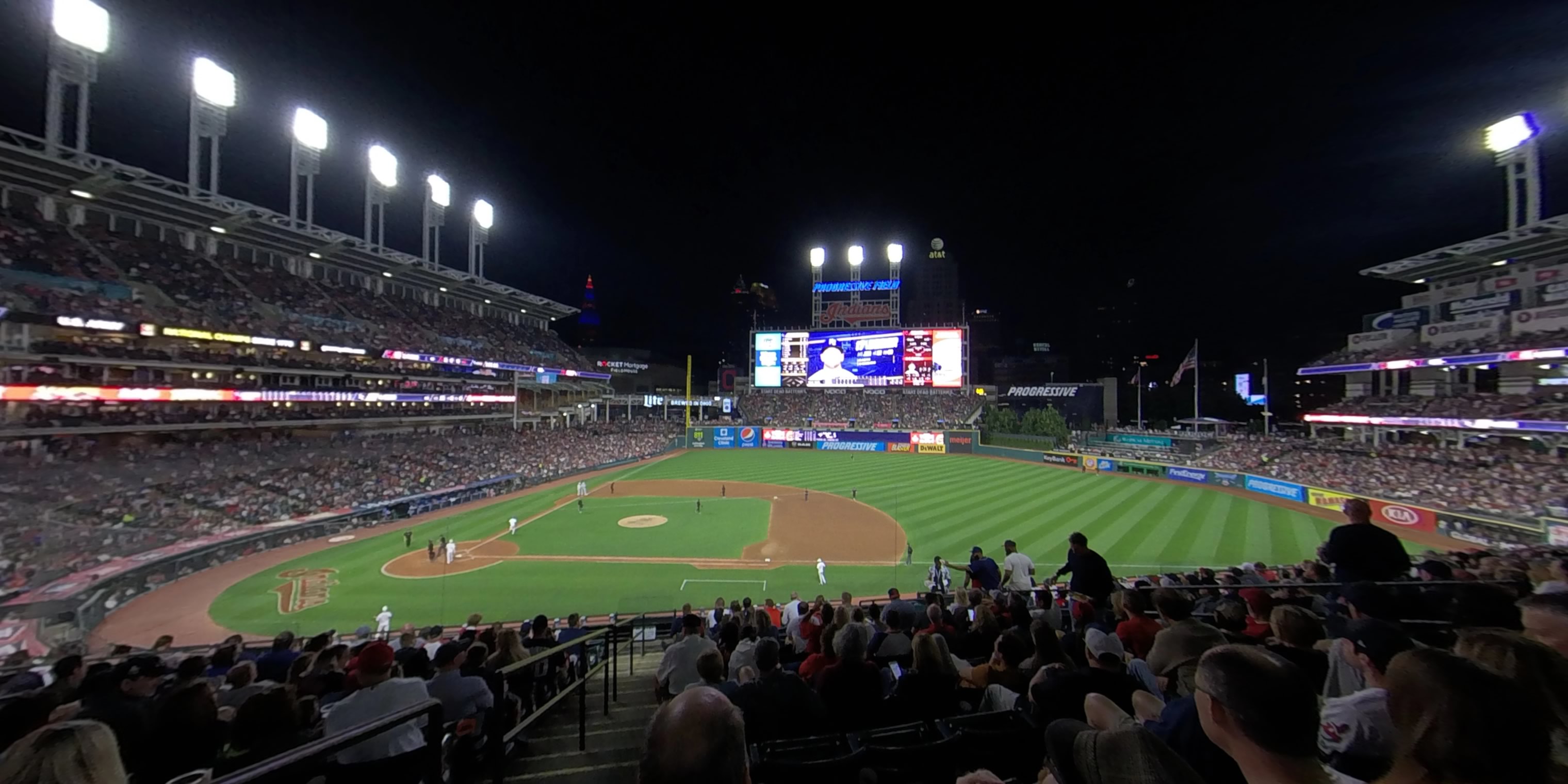 section 342 panoramic seat view  - progressive field