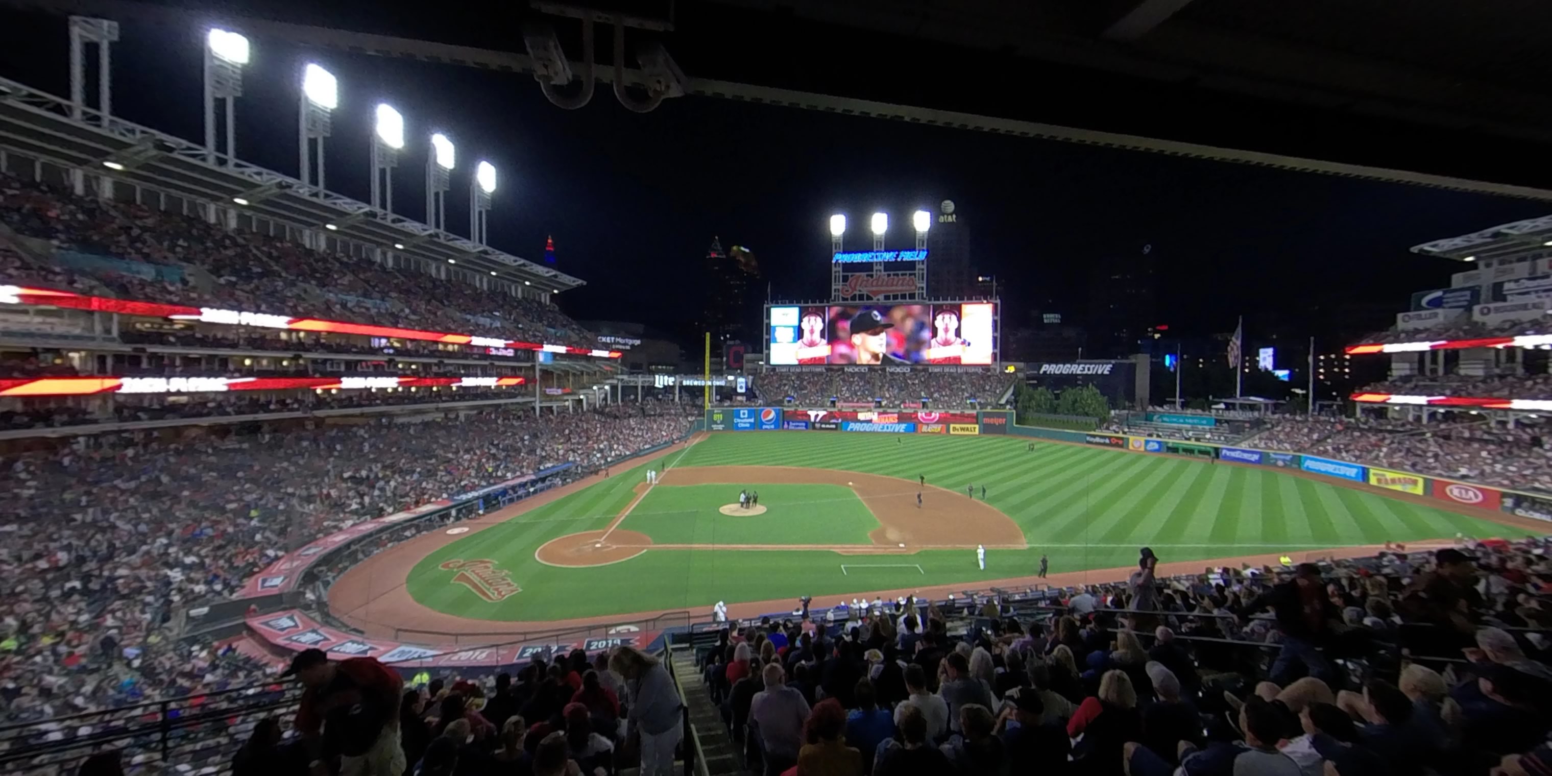section 346 panoramic seat view  - progressive field