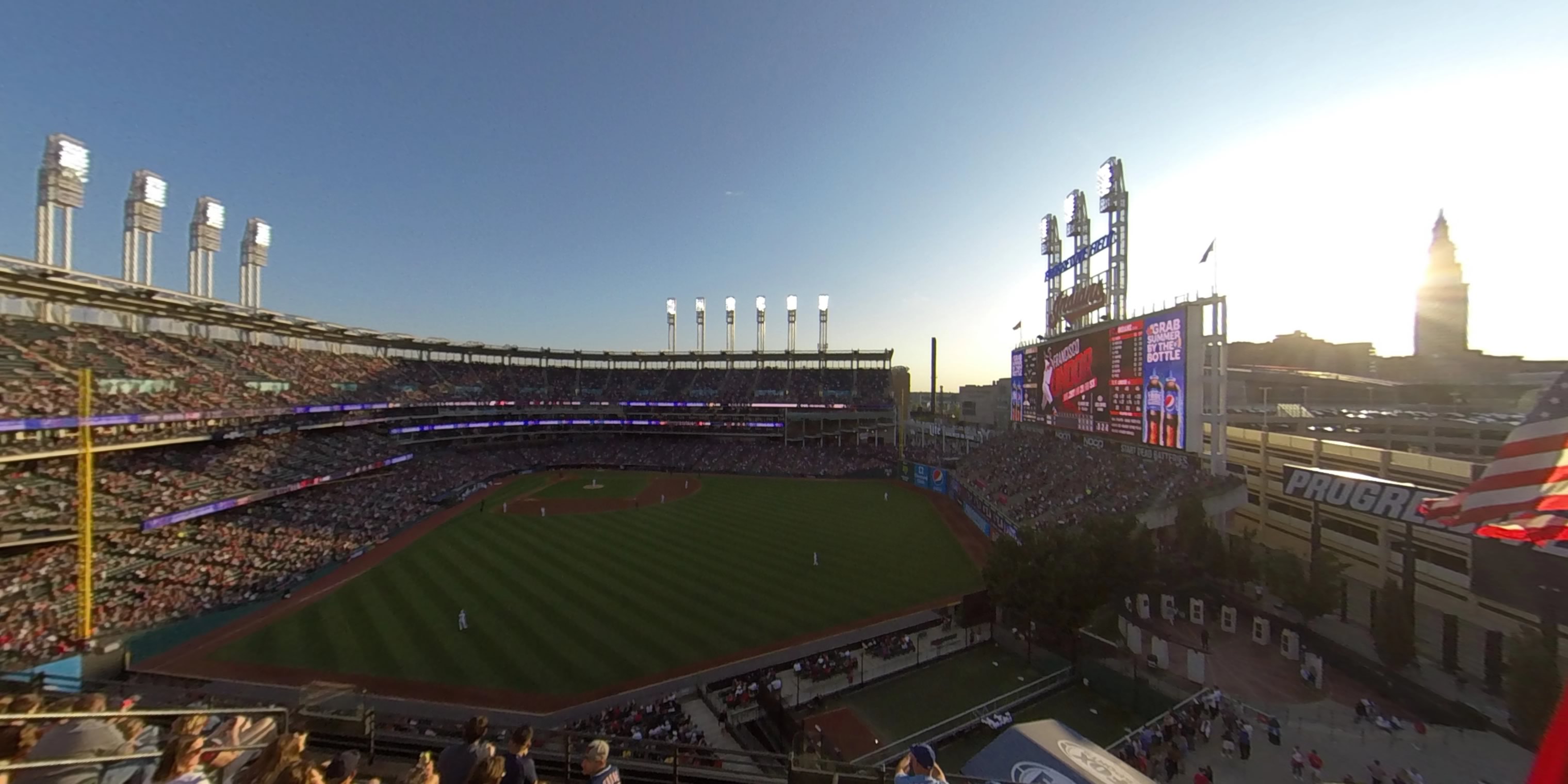 section 403 panoramic seat view  - progressive field