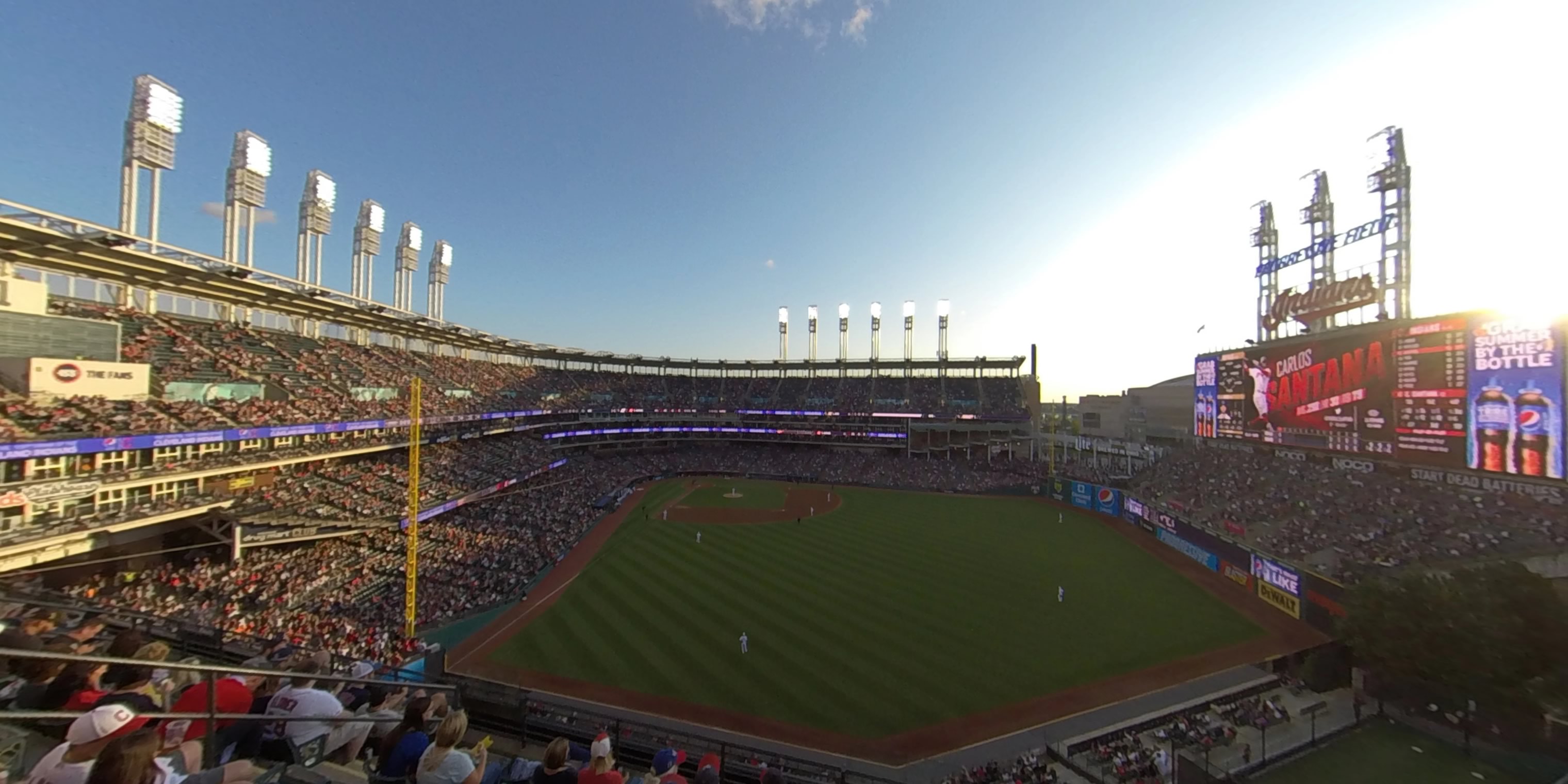 section 407 panoramic seat view  - progressive field