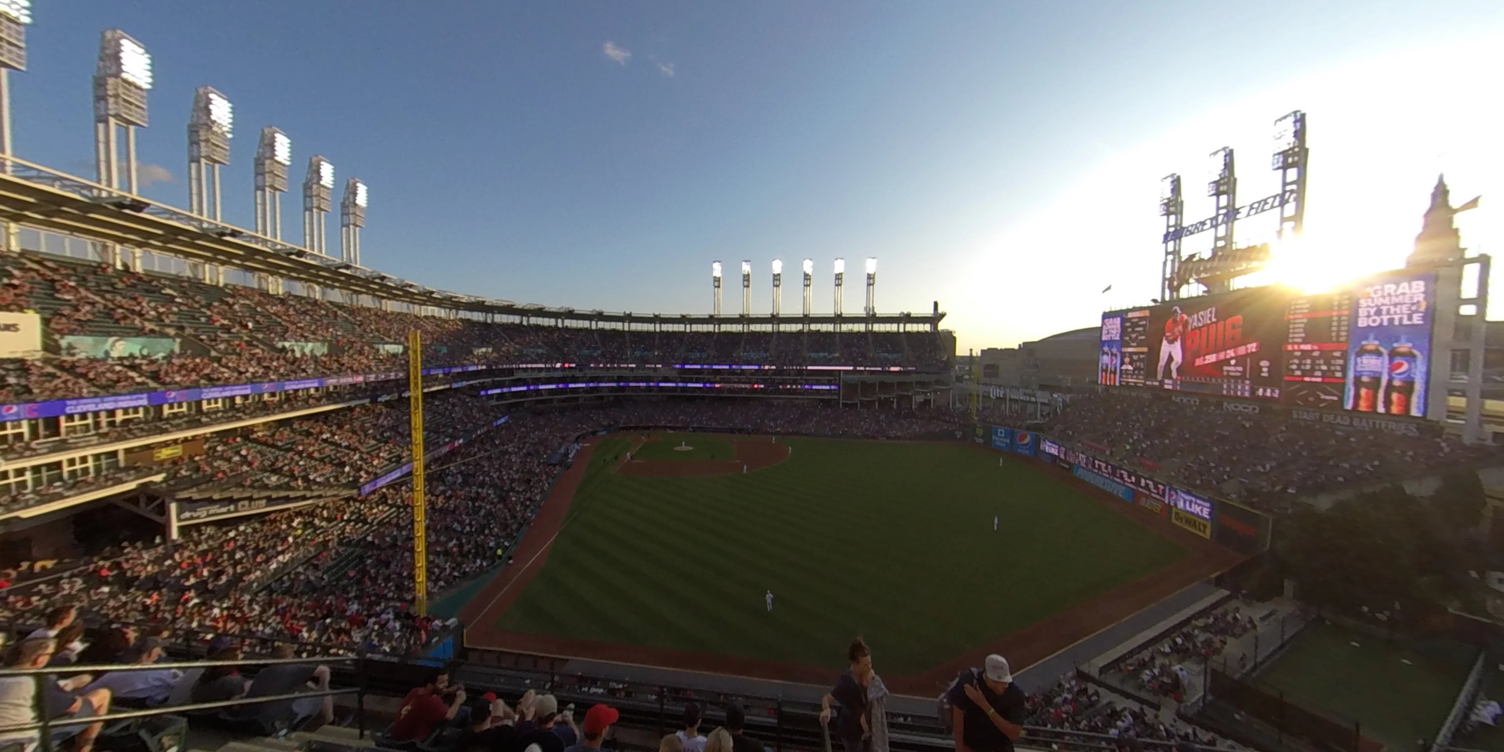 section 409 panoramic seat view  - progressive field