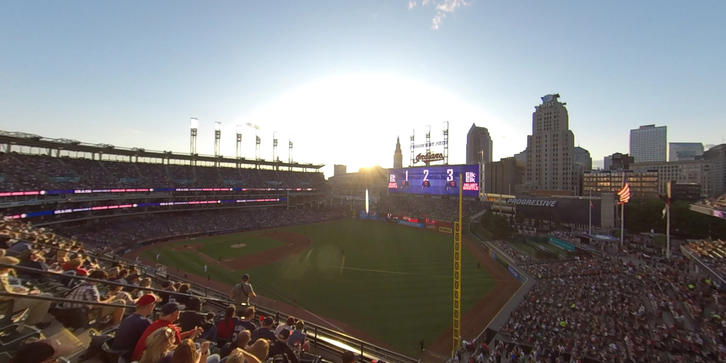 section 424 panoramic seat view  - progressive field