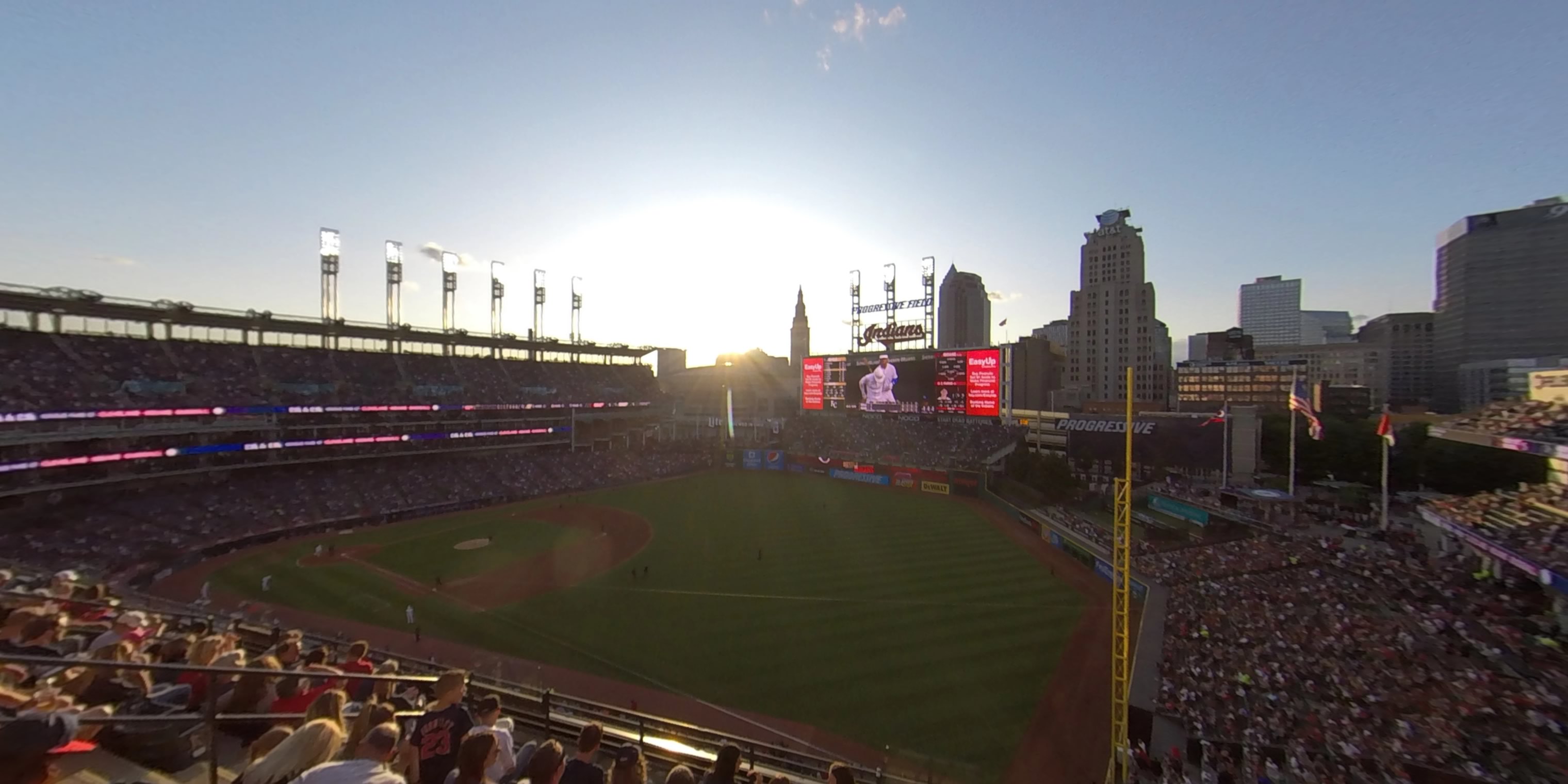 section 425 panoramic seat view  - progressive field