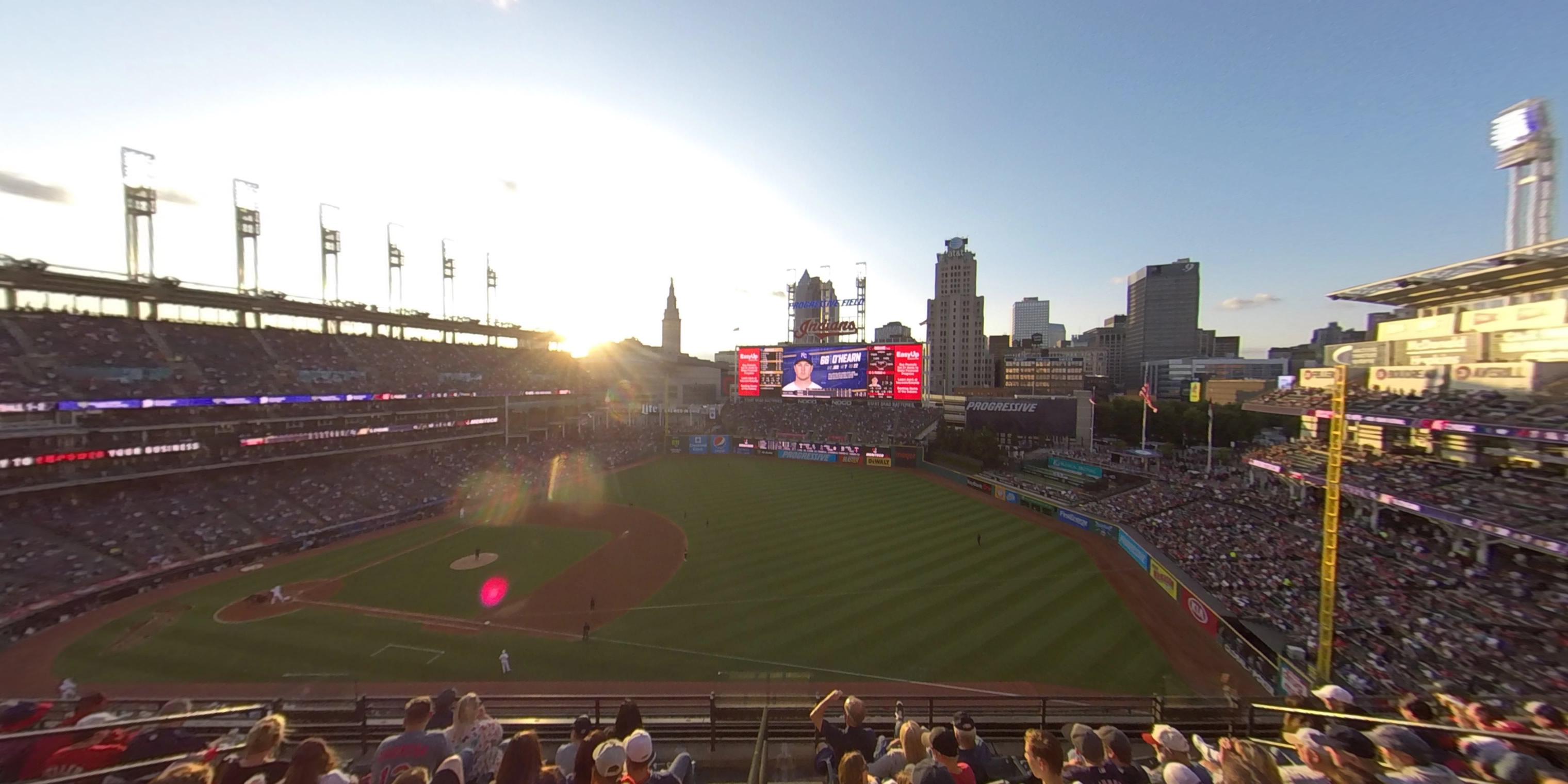 section 431 panoramic seat view  - progressive field