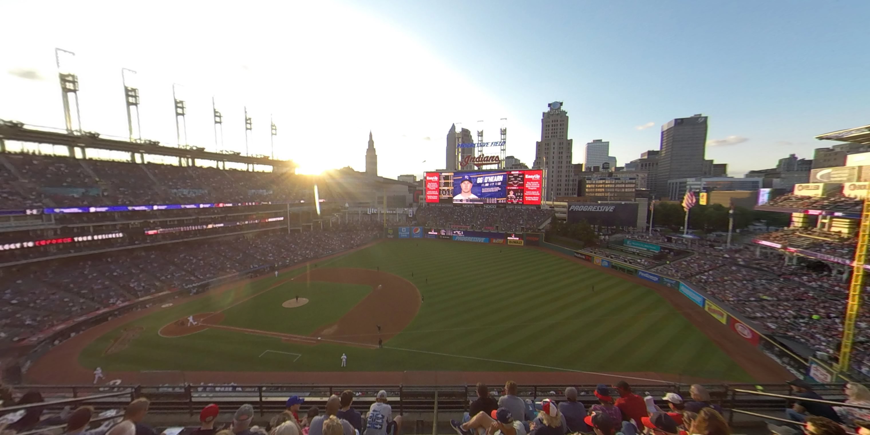section 434 panoramic seat view  - progressive field