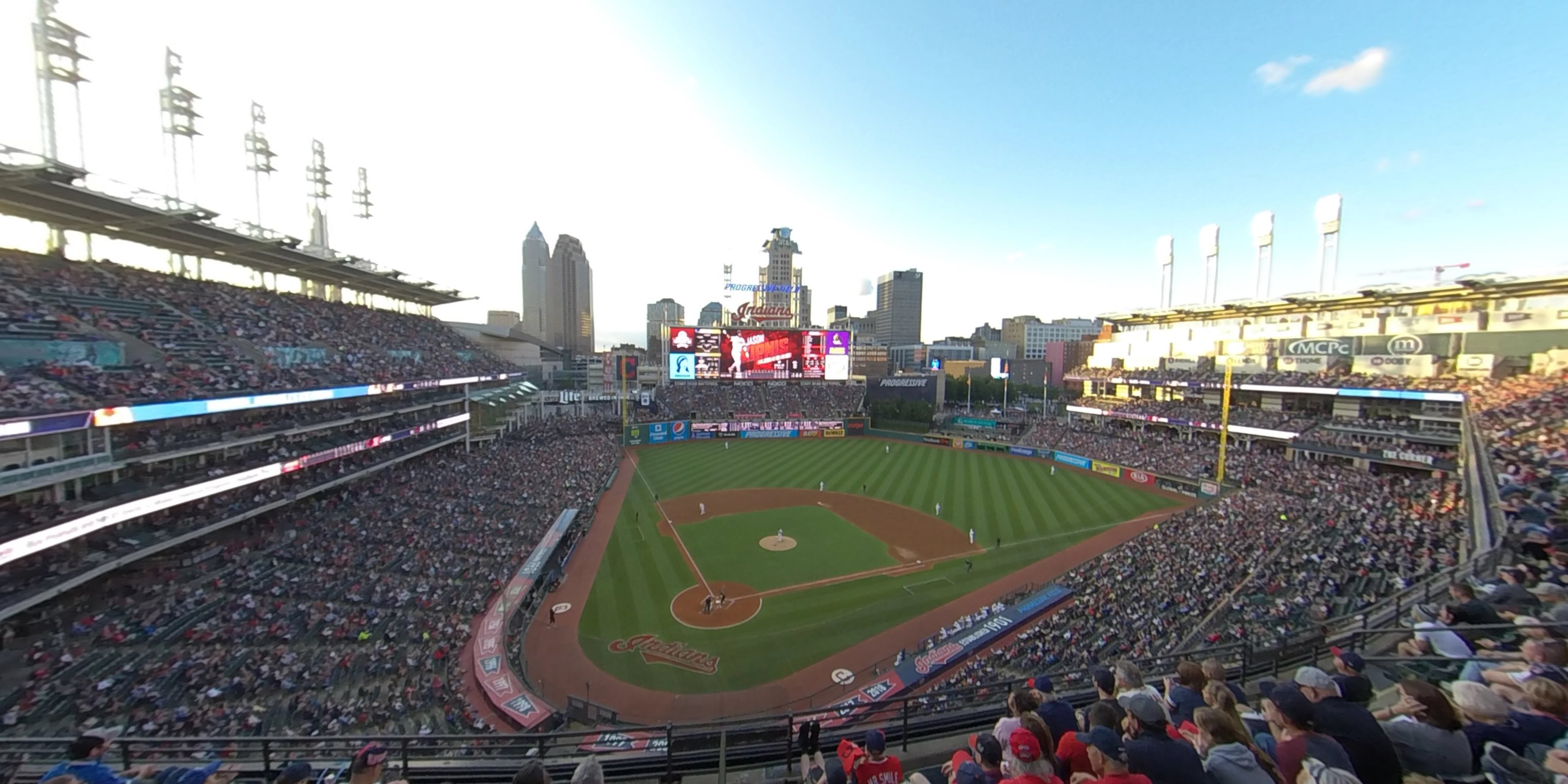 section 451 panoramic seat view  - progressive field