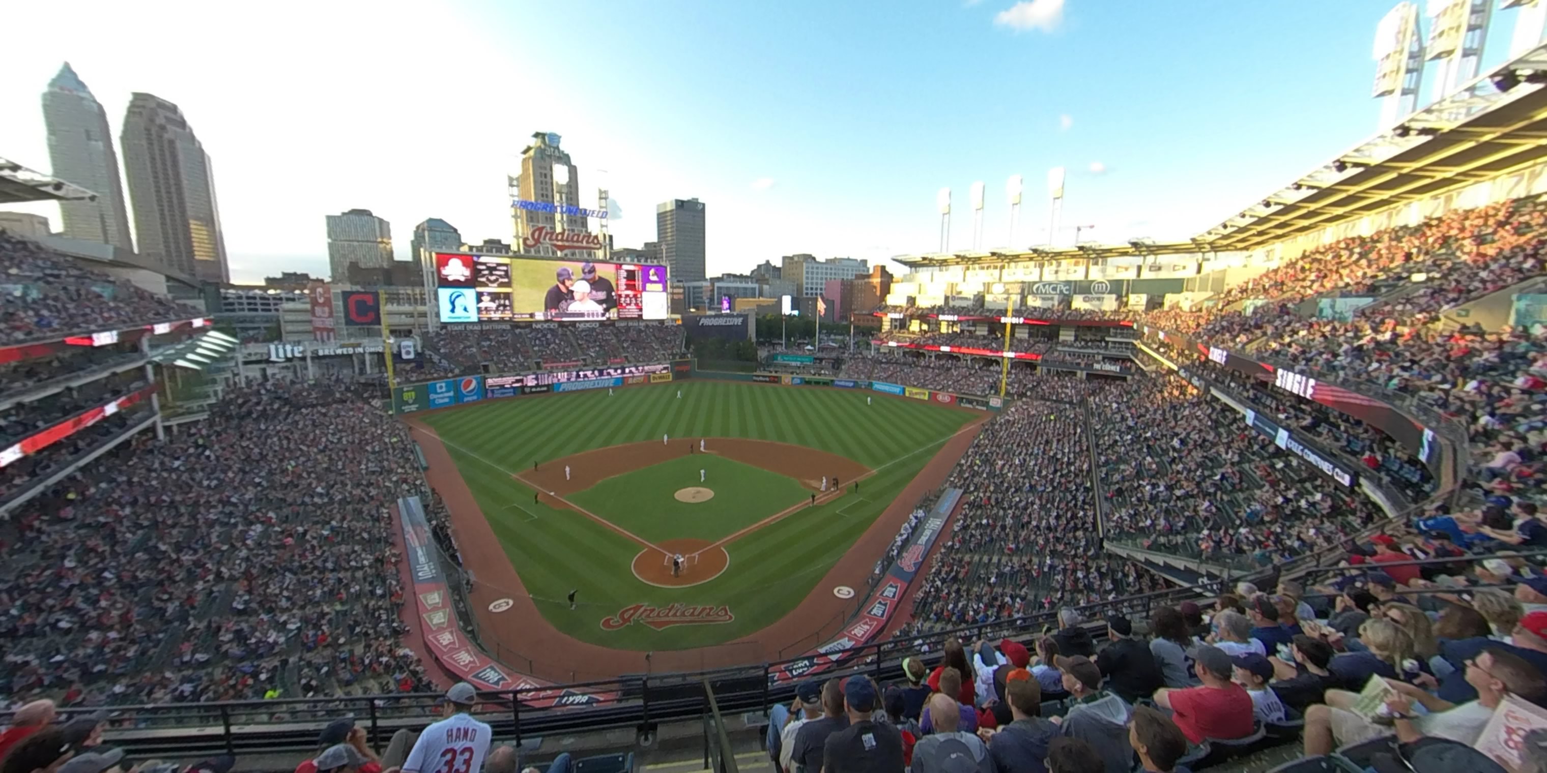 section 453 panoramic seat view  - progressive field