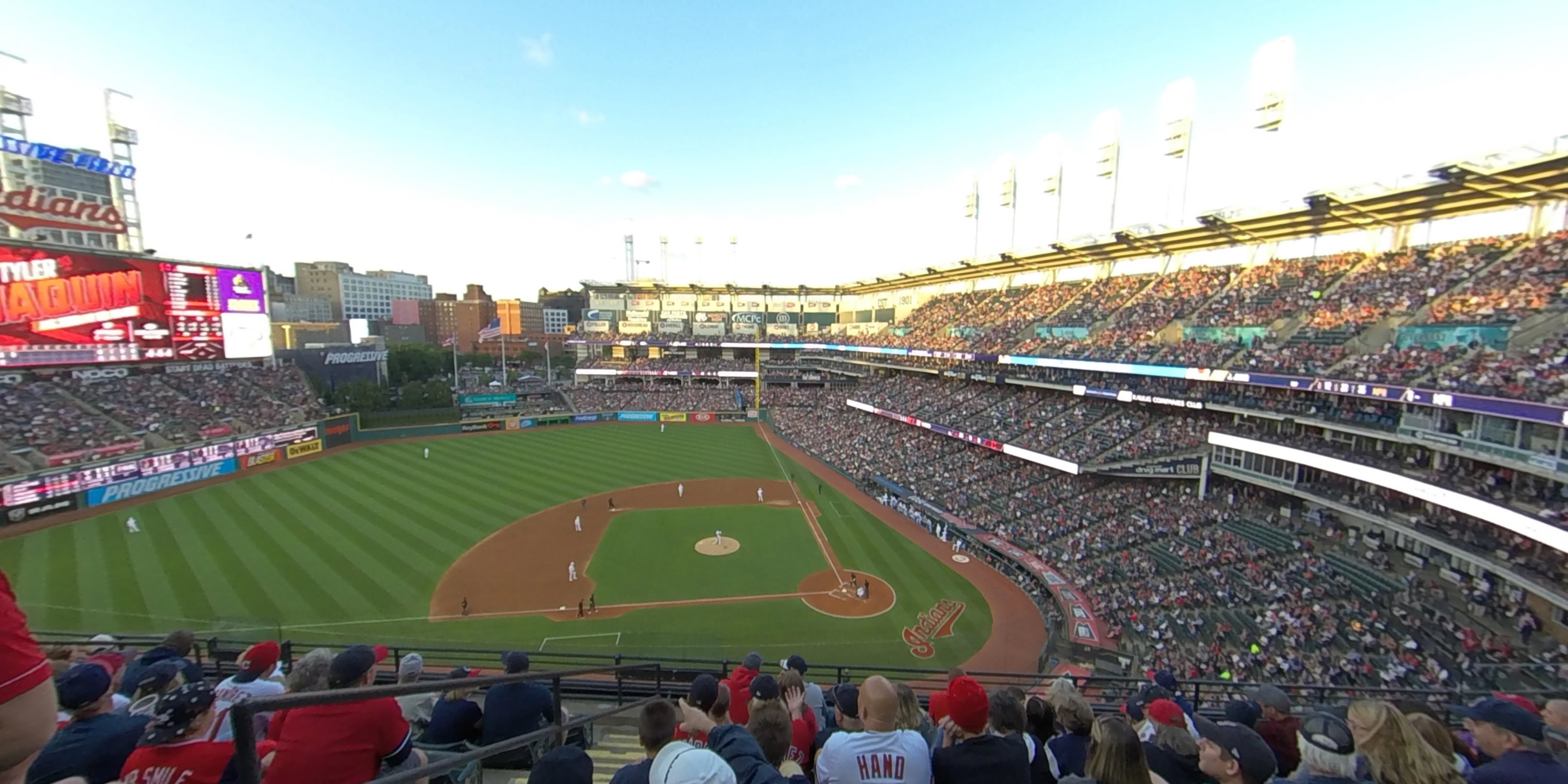 section 459 panoramic seat view  - progressive field