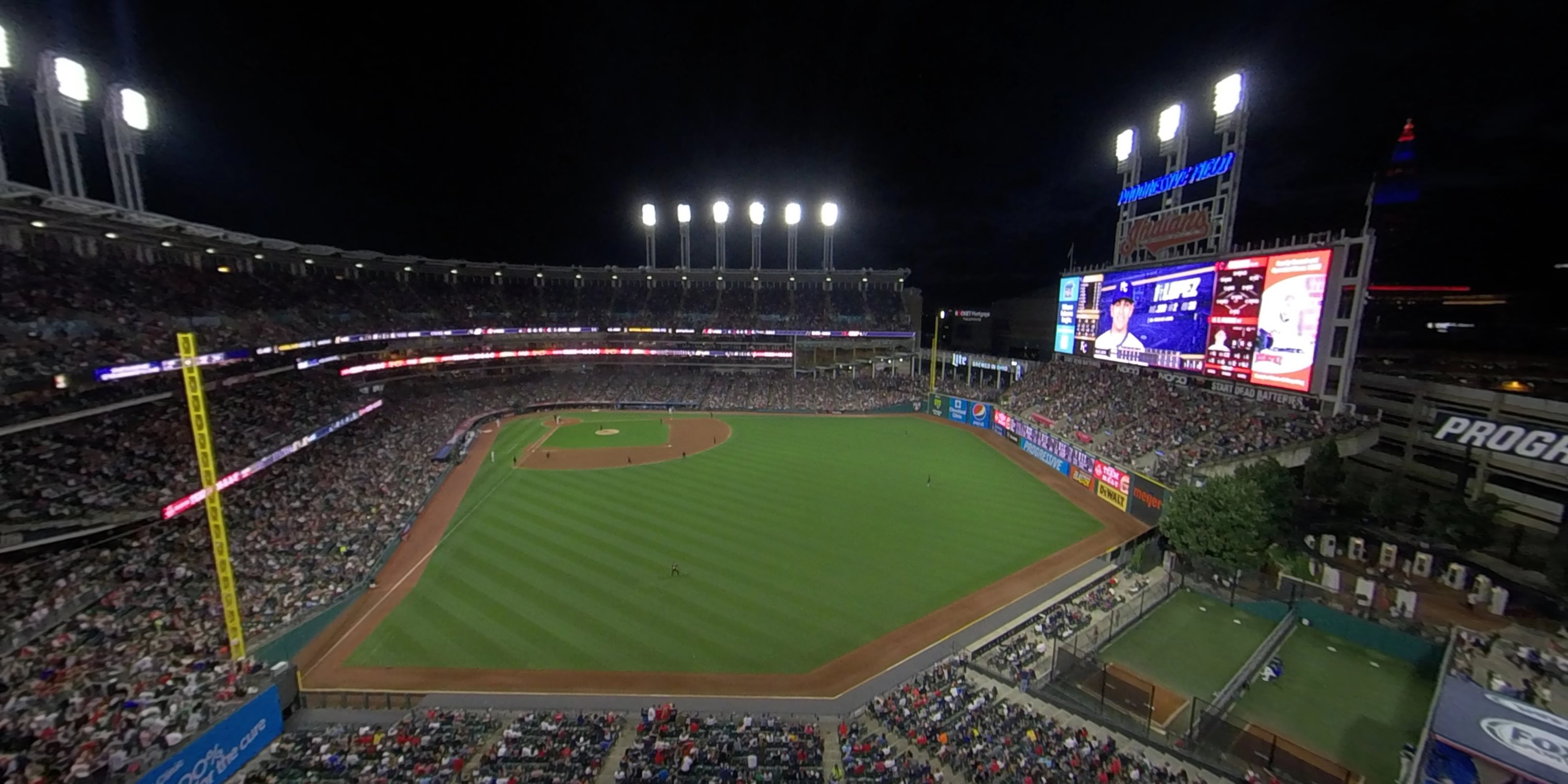 section 509 panoramic seat view  - progressive field