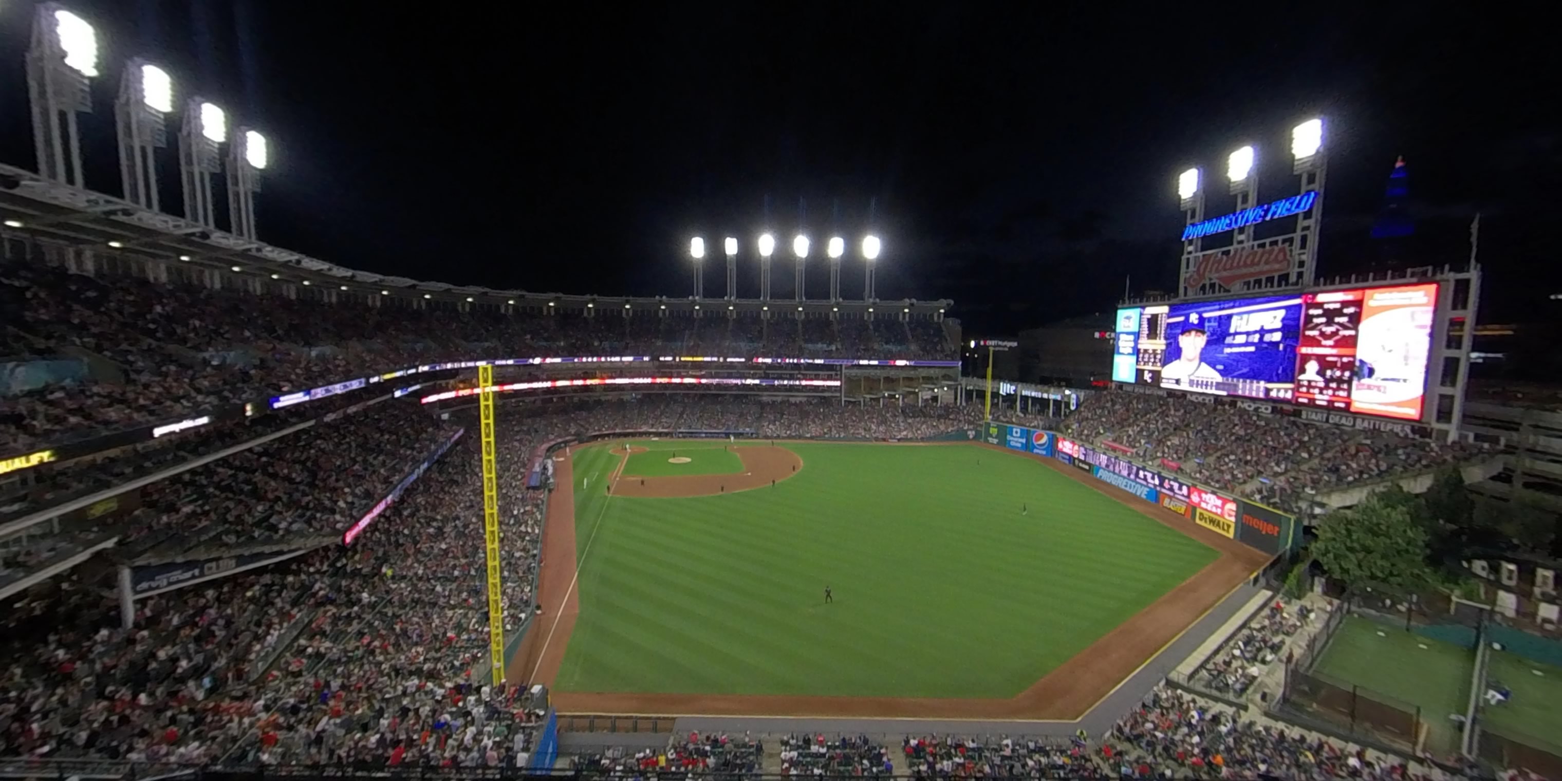 section 511 panoramic seat view  - progressive field