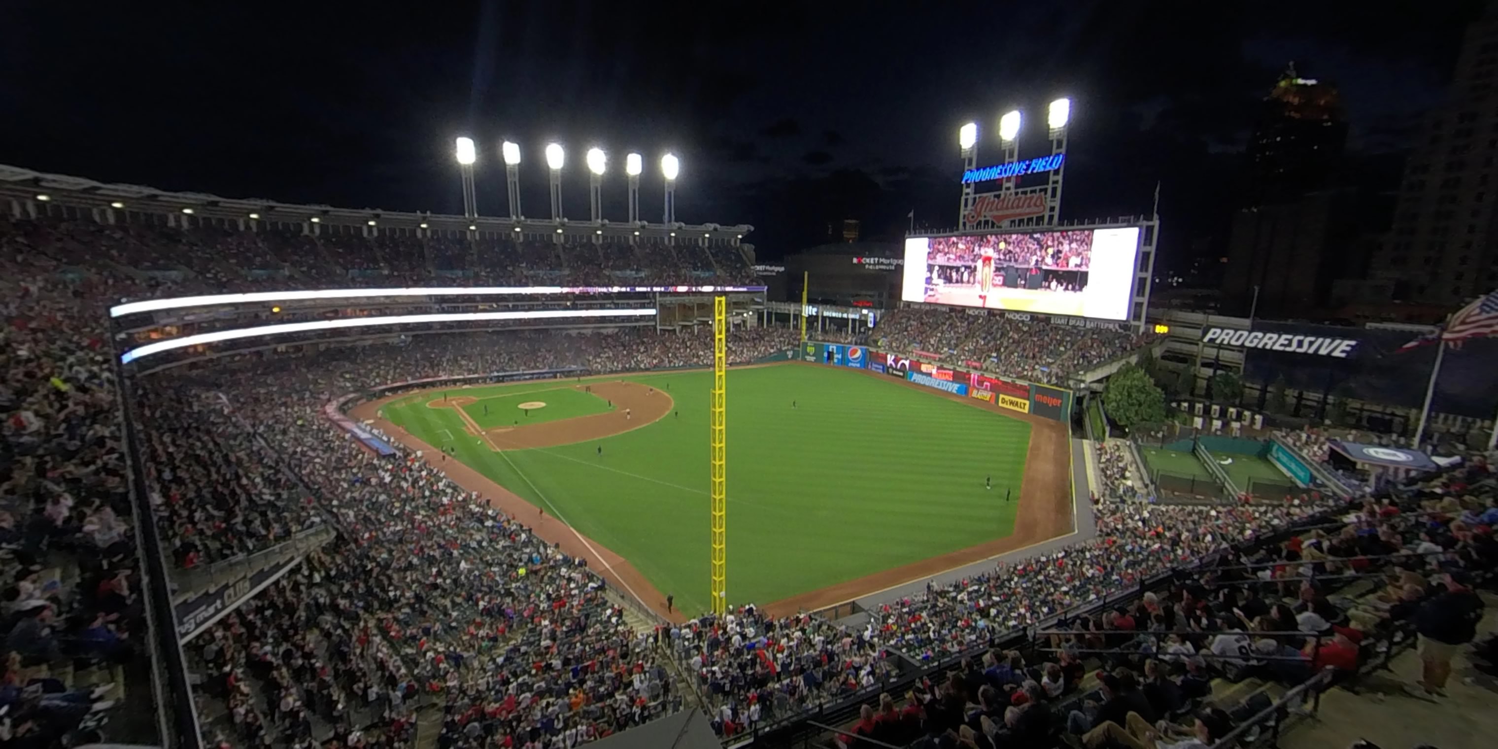 section 520 panoramic seat view  - progressive field