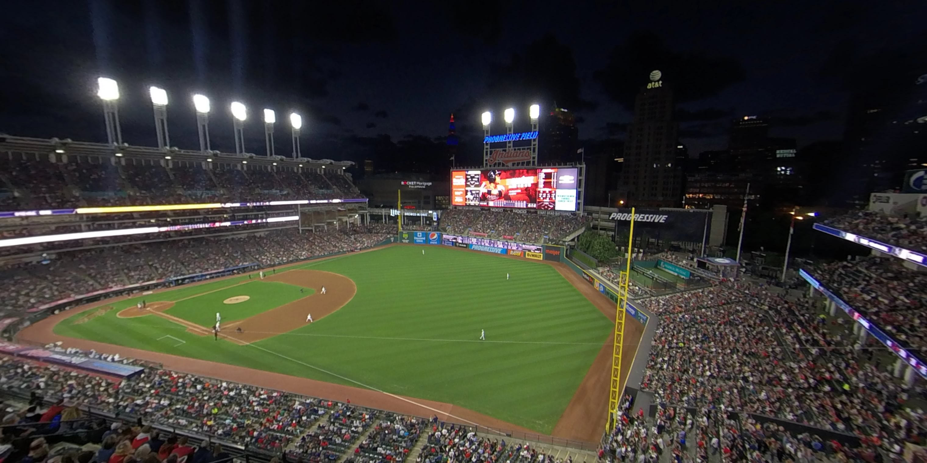 section 525 panoramic seat view  - progressive field