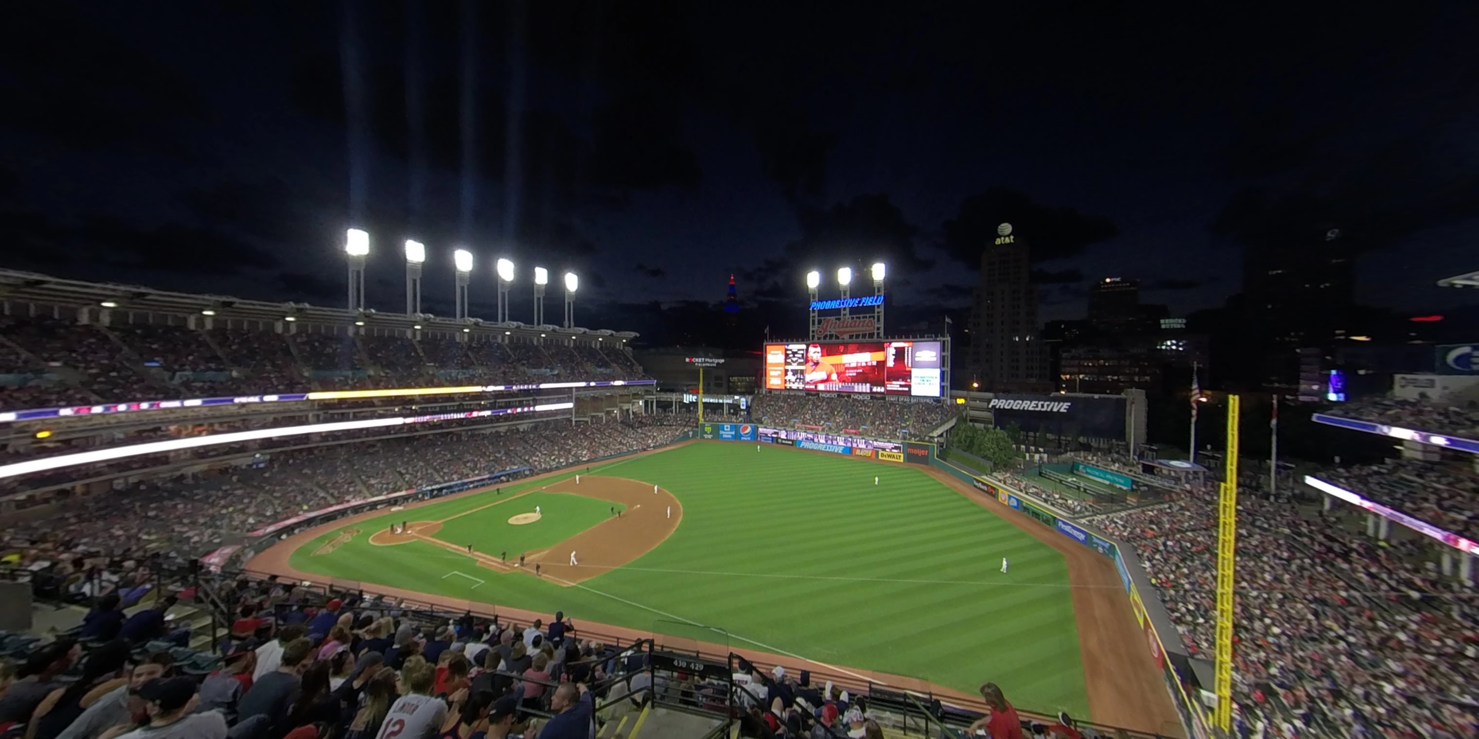 section 528 panoramic seat view  - progressive field