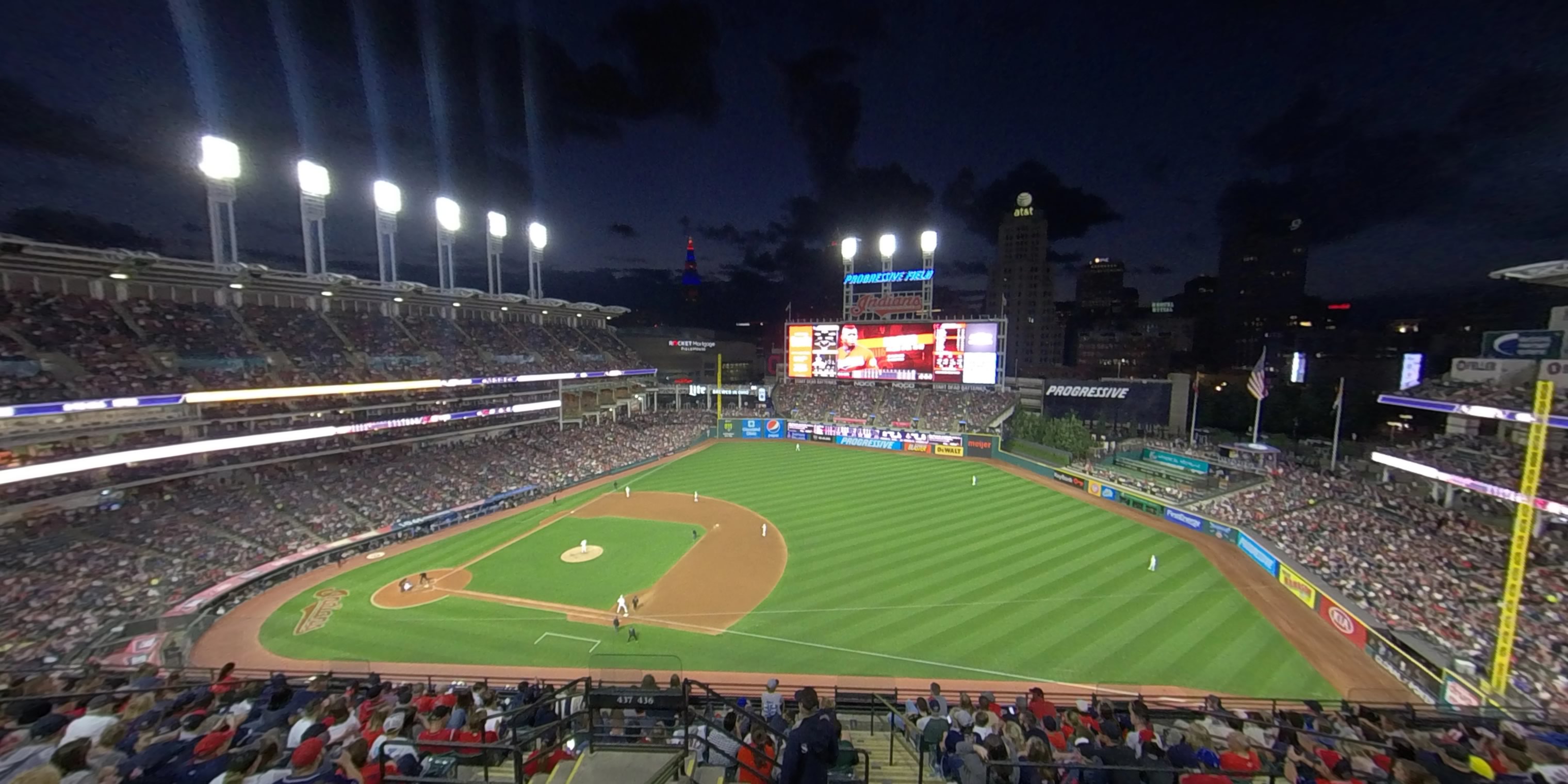 section 533 panoramic seat view  - progressive field