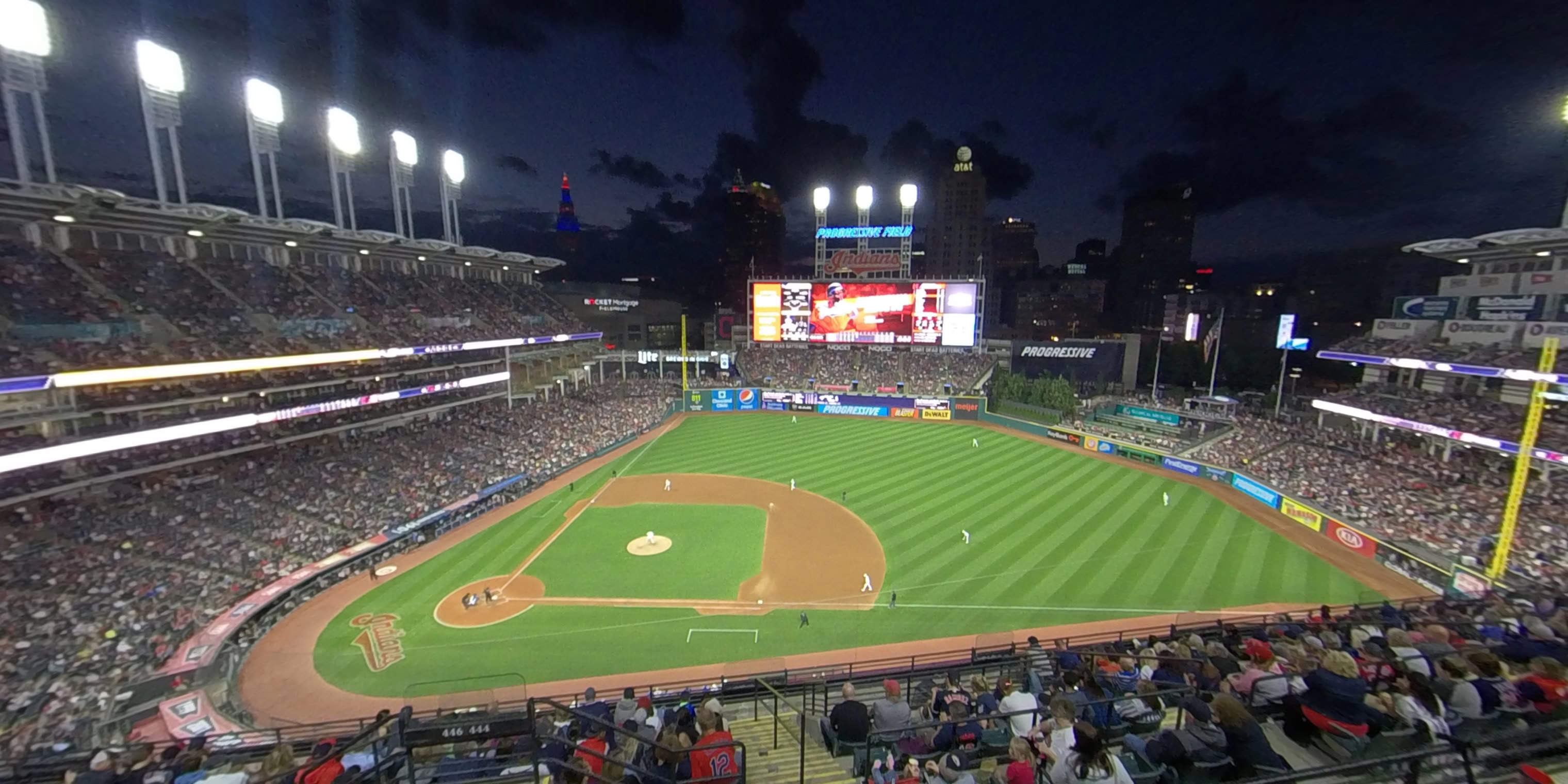 section 541 panoramic seat view  - progressive field
