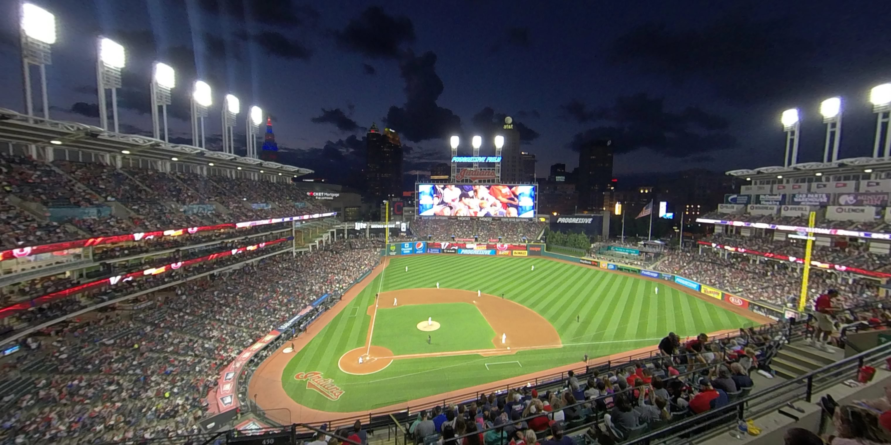 section 548 panoramic seat view  - progressive field
