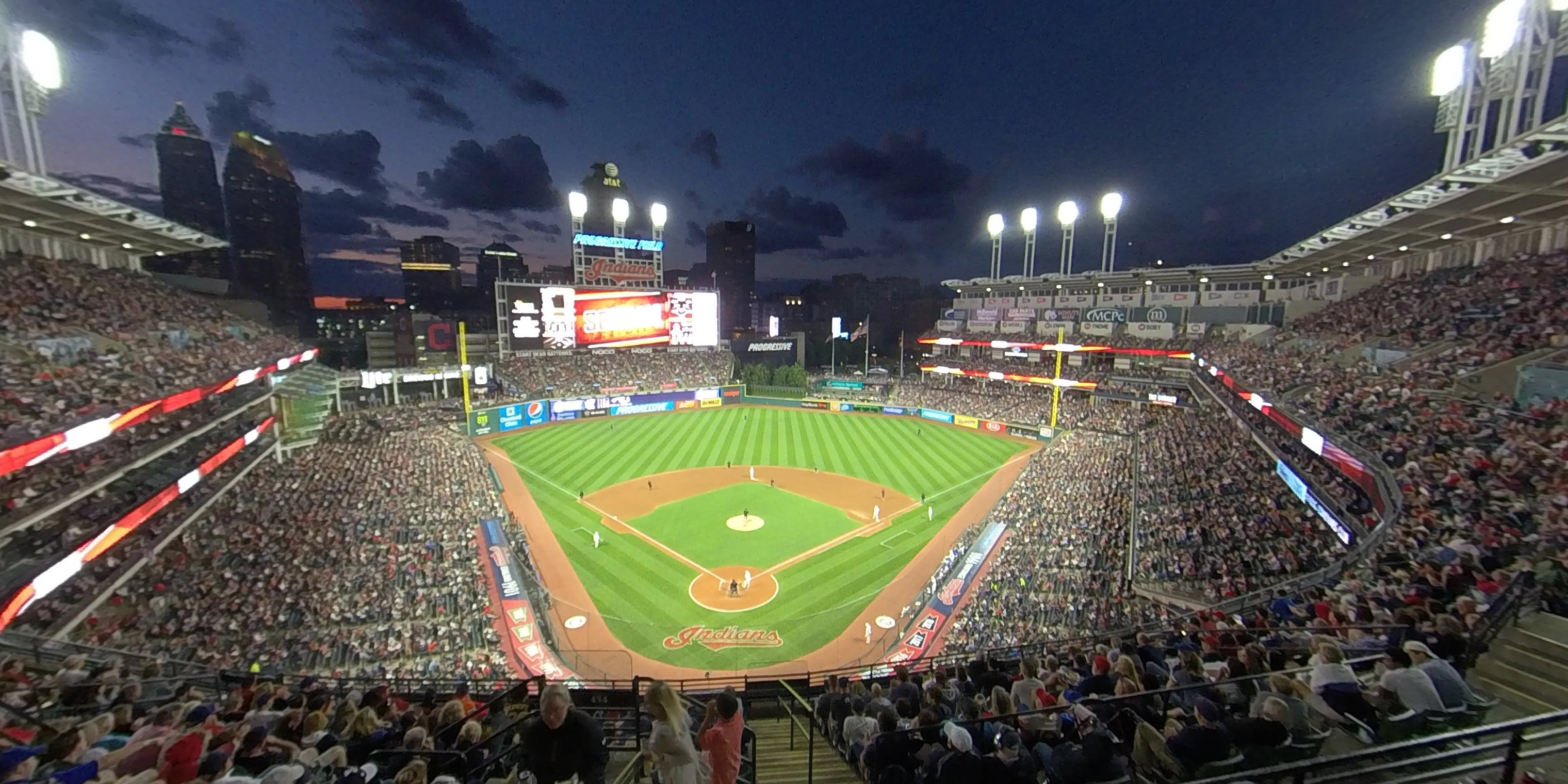 section 553 panoramic seat view  - progressive field