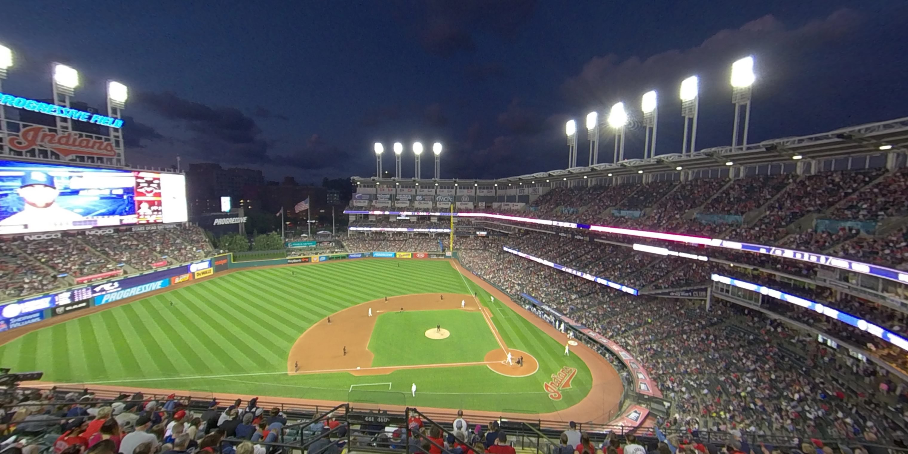 section 559 panoramic seat view  - progressive field