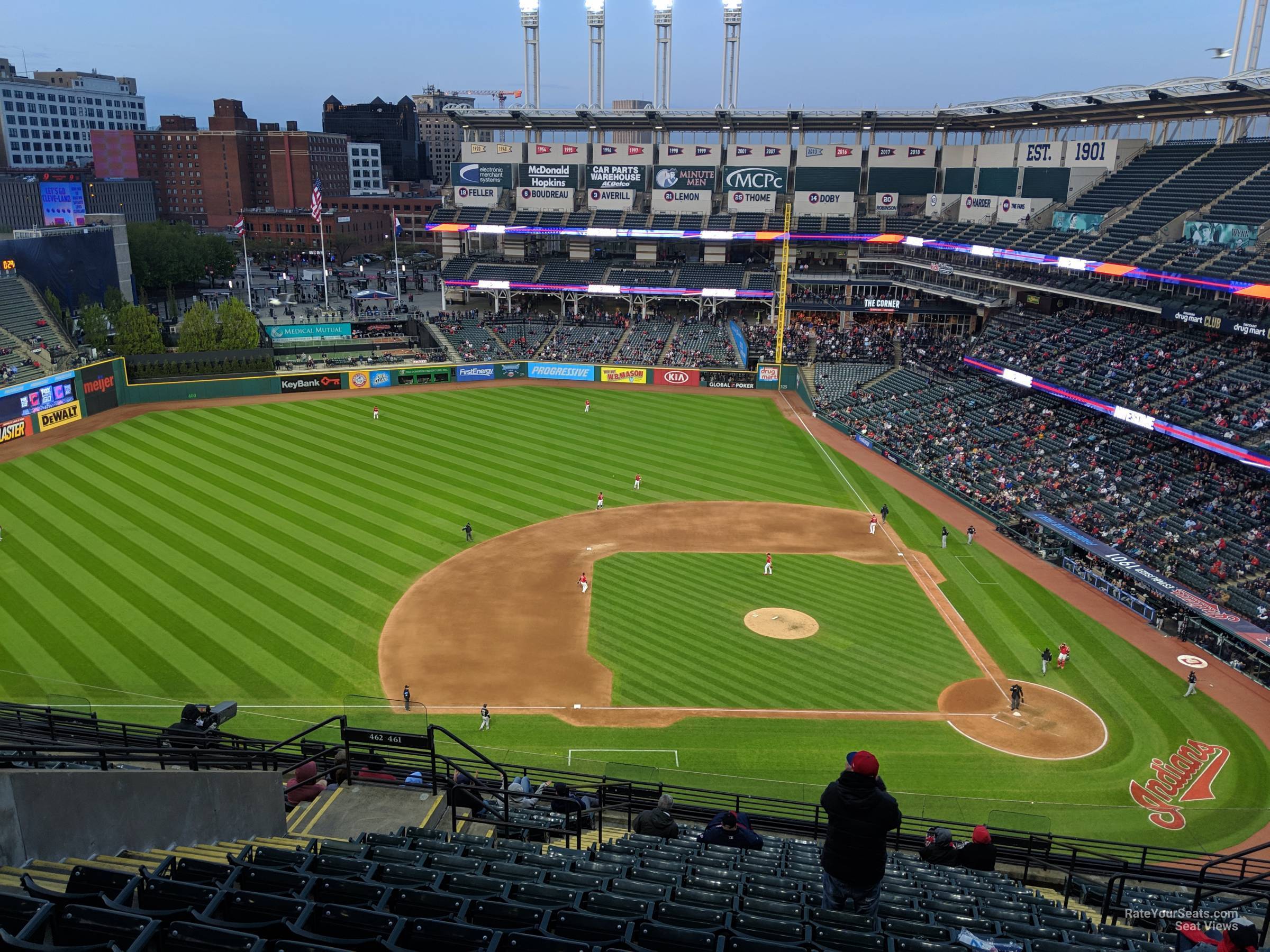 section 561, row h seat view  - progressive field