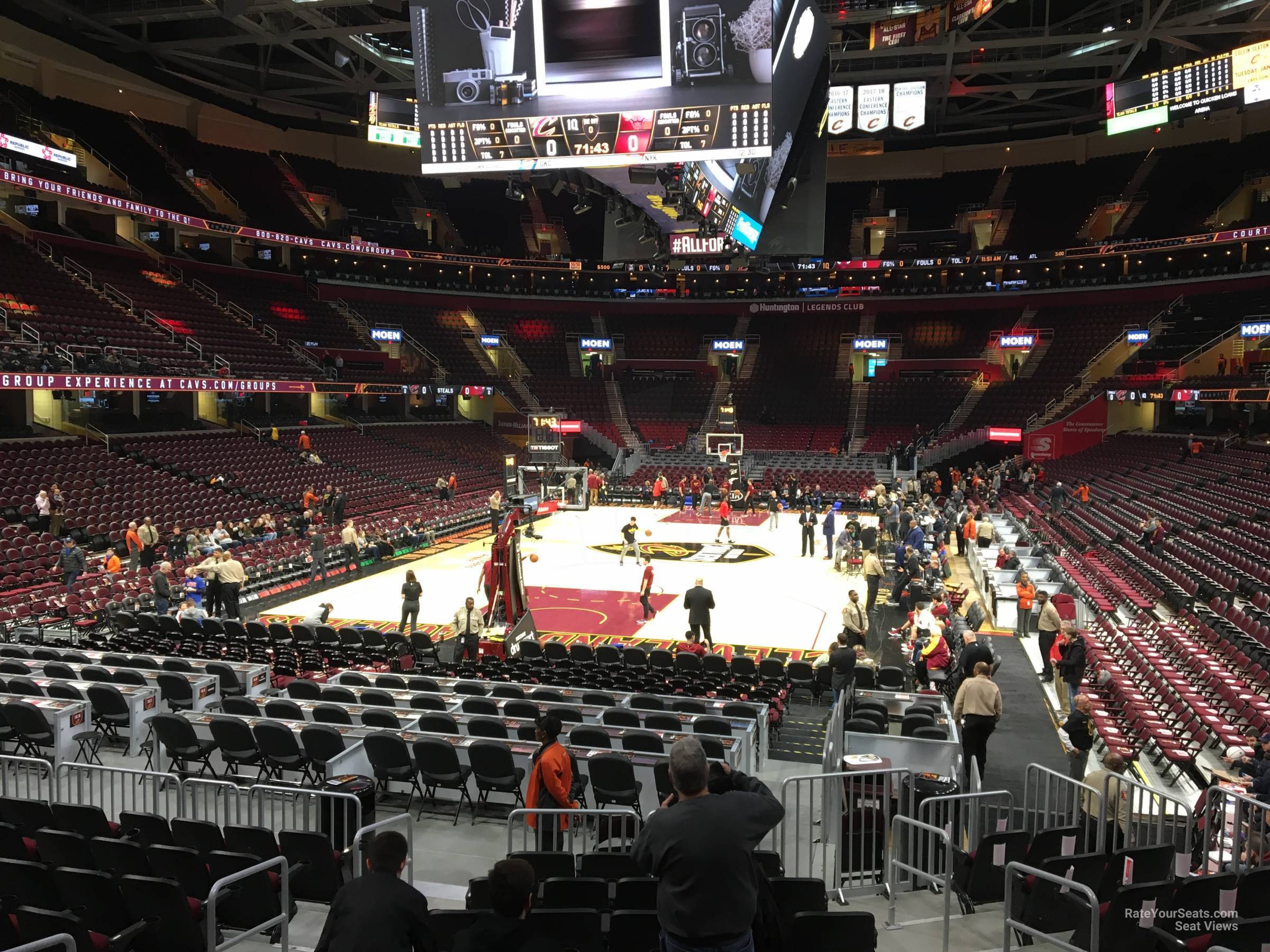 Section 113 At Rocket Mortgage Fieldhouse Cleveland Cavaliers Rateyourseats Com