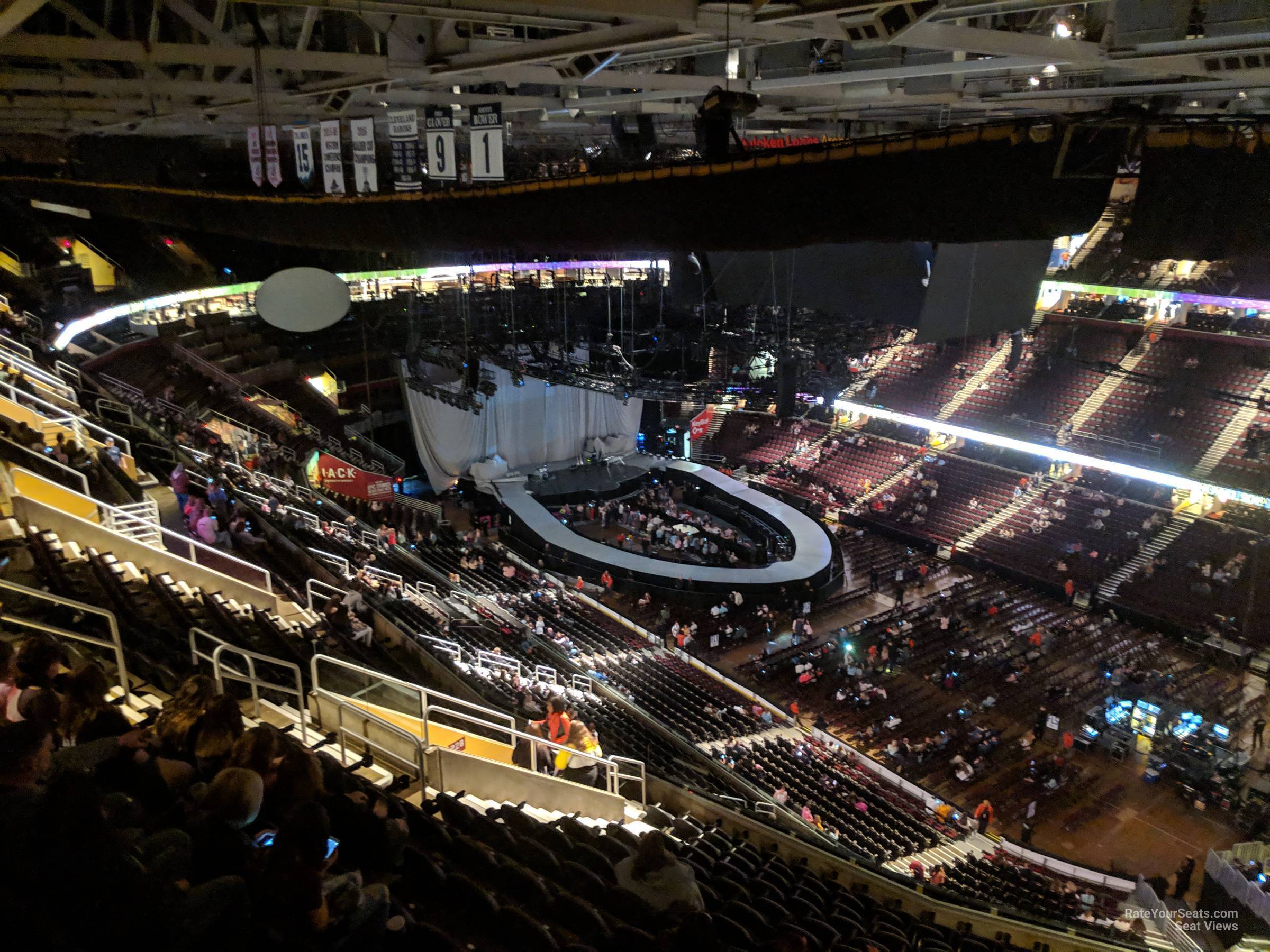 section 206, row 15 seat view  for concert - rocket mortgage fieldhouse