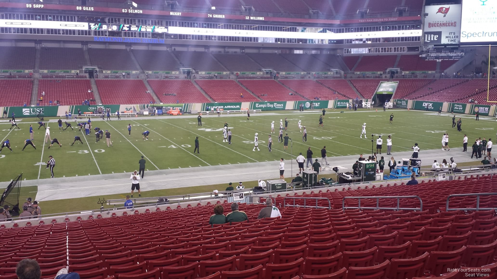 Raymond James Stadium 100 Level 