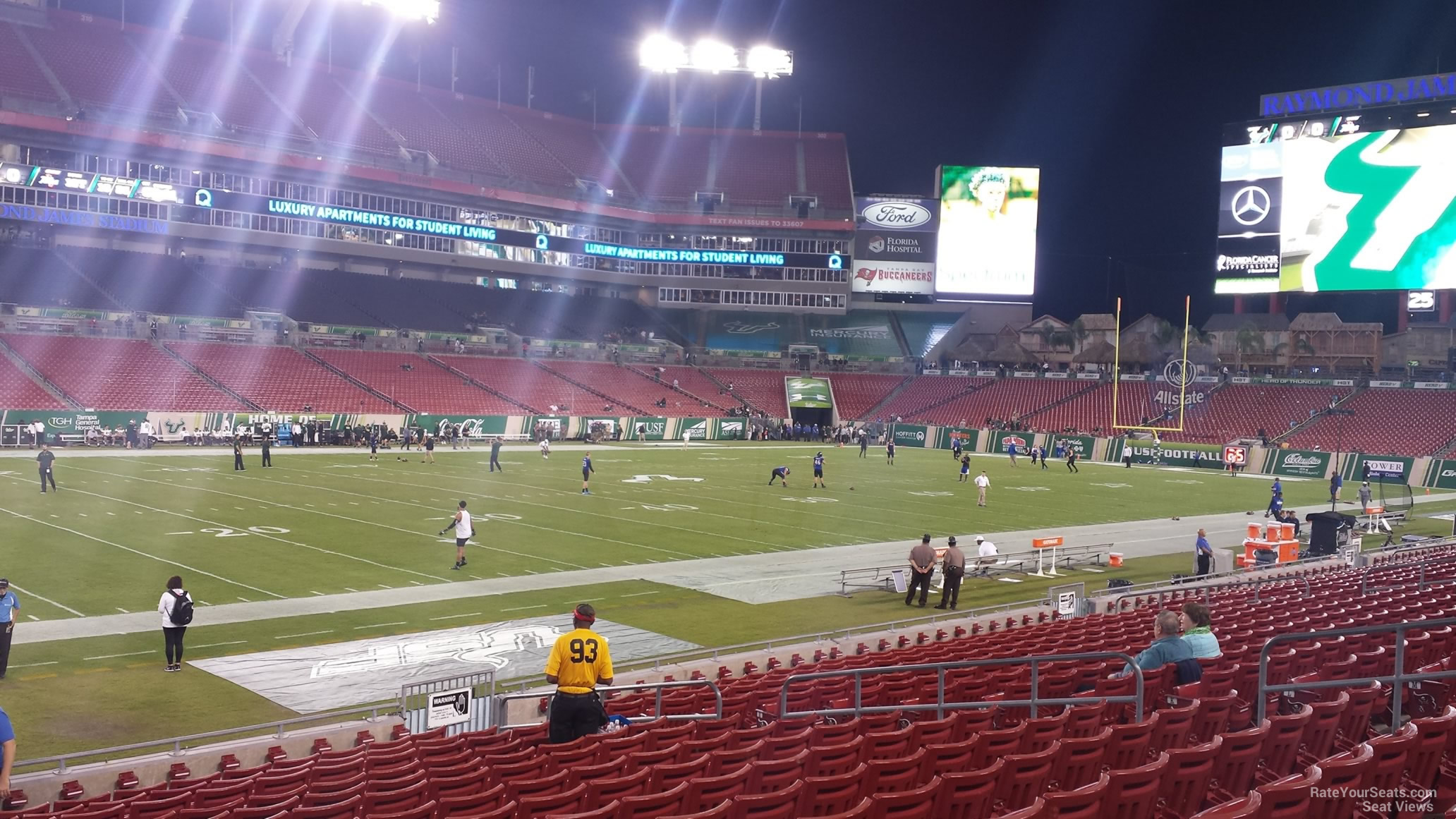 Section 132 at Raymond James Stadium 