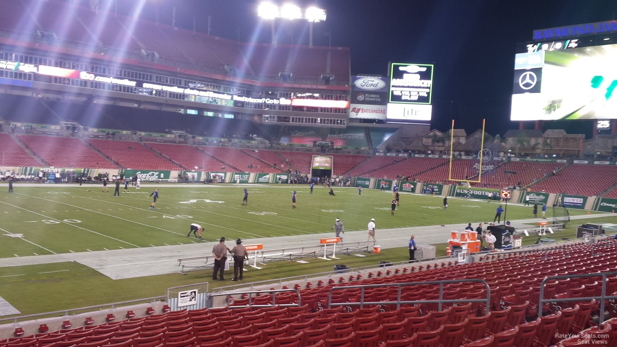 Raymond James Stadium, section 133, home of Tampa Bay Buccaneers