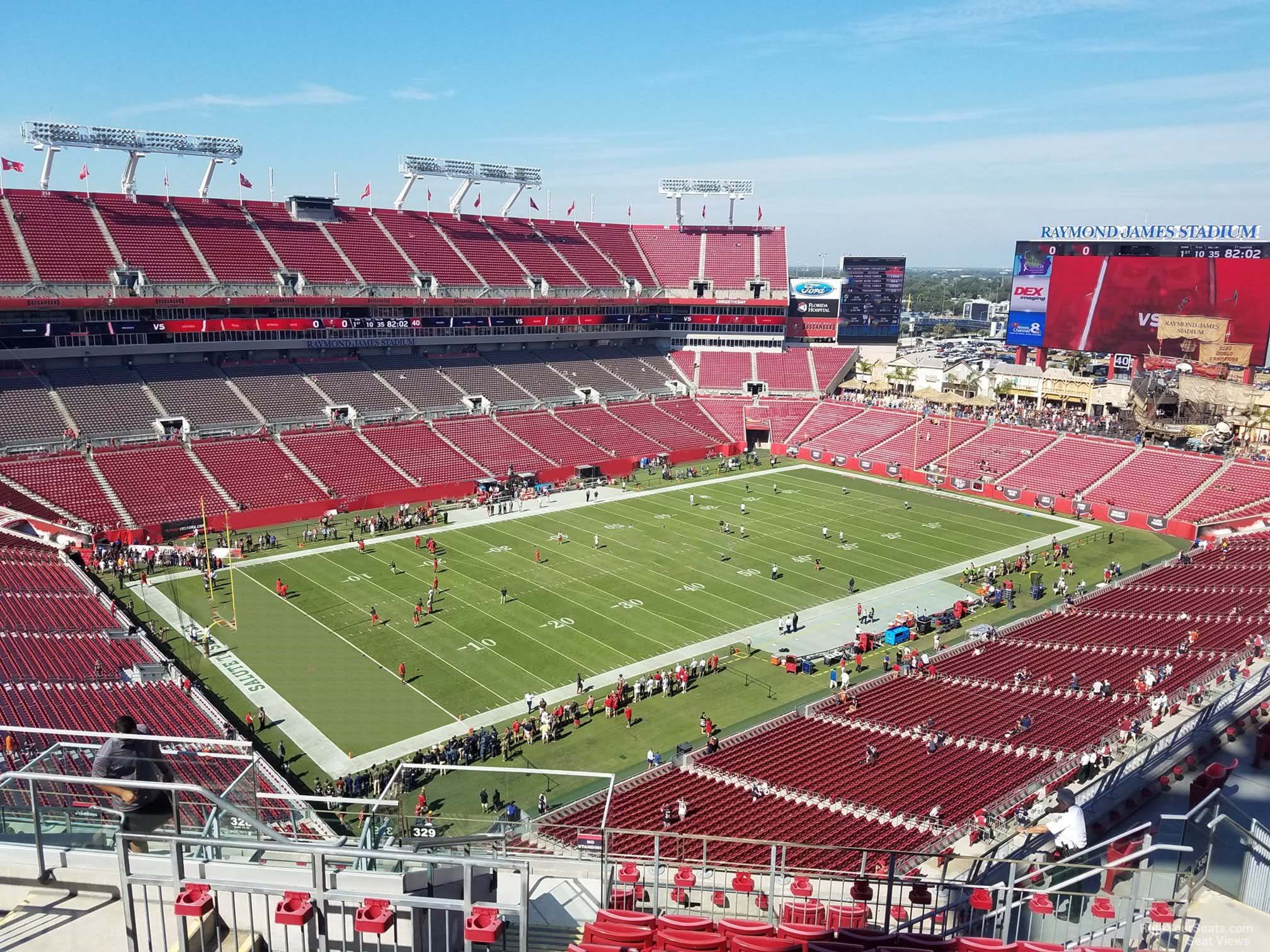 Raymond James Stadium Seating Chart With Seat Numbers And Rows Two