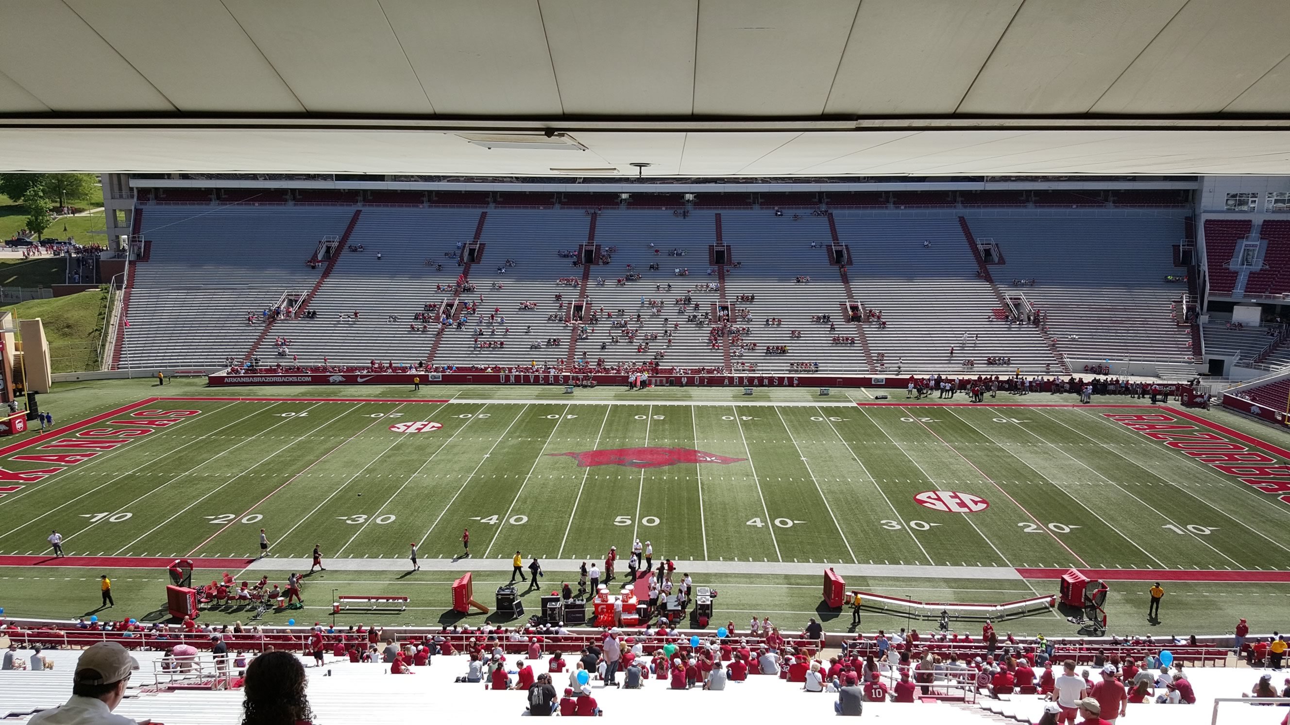 Razorback Stadium Section 104 - RateYourSeats.com