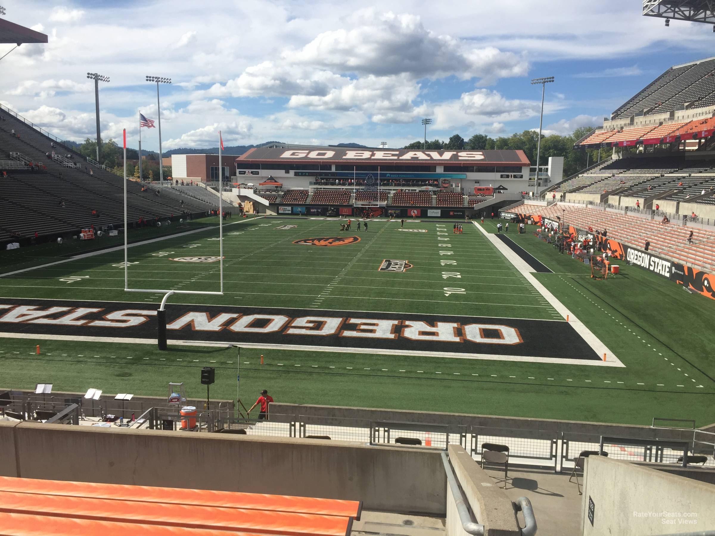 section 123, row 22 seat view  - reser stadium