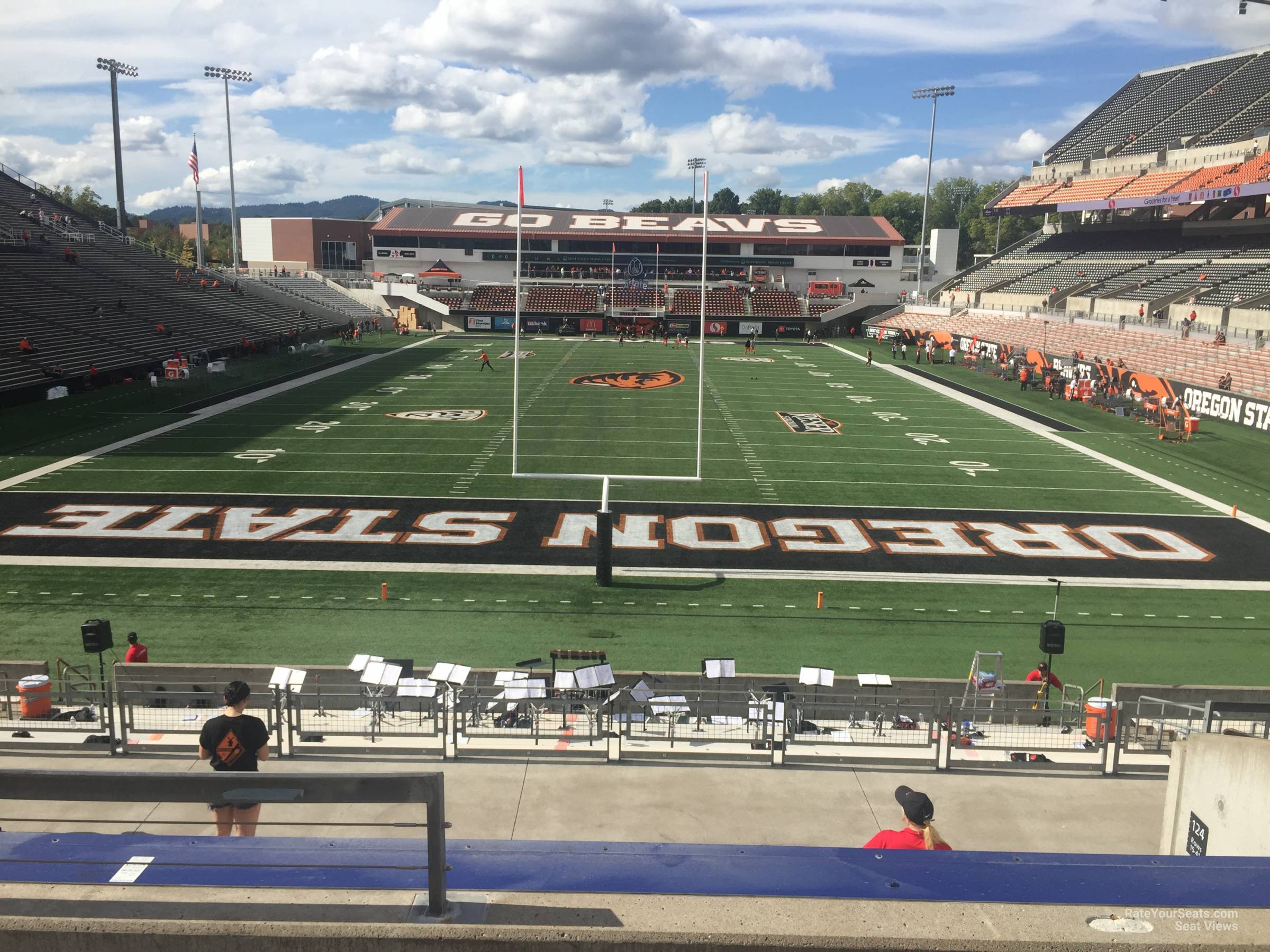 section 124, row 22 seat view  - reser stadium