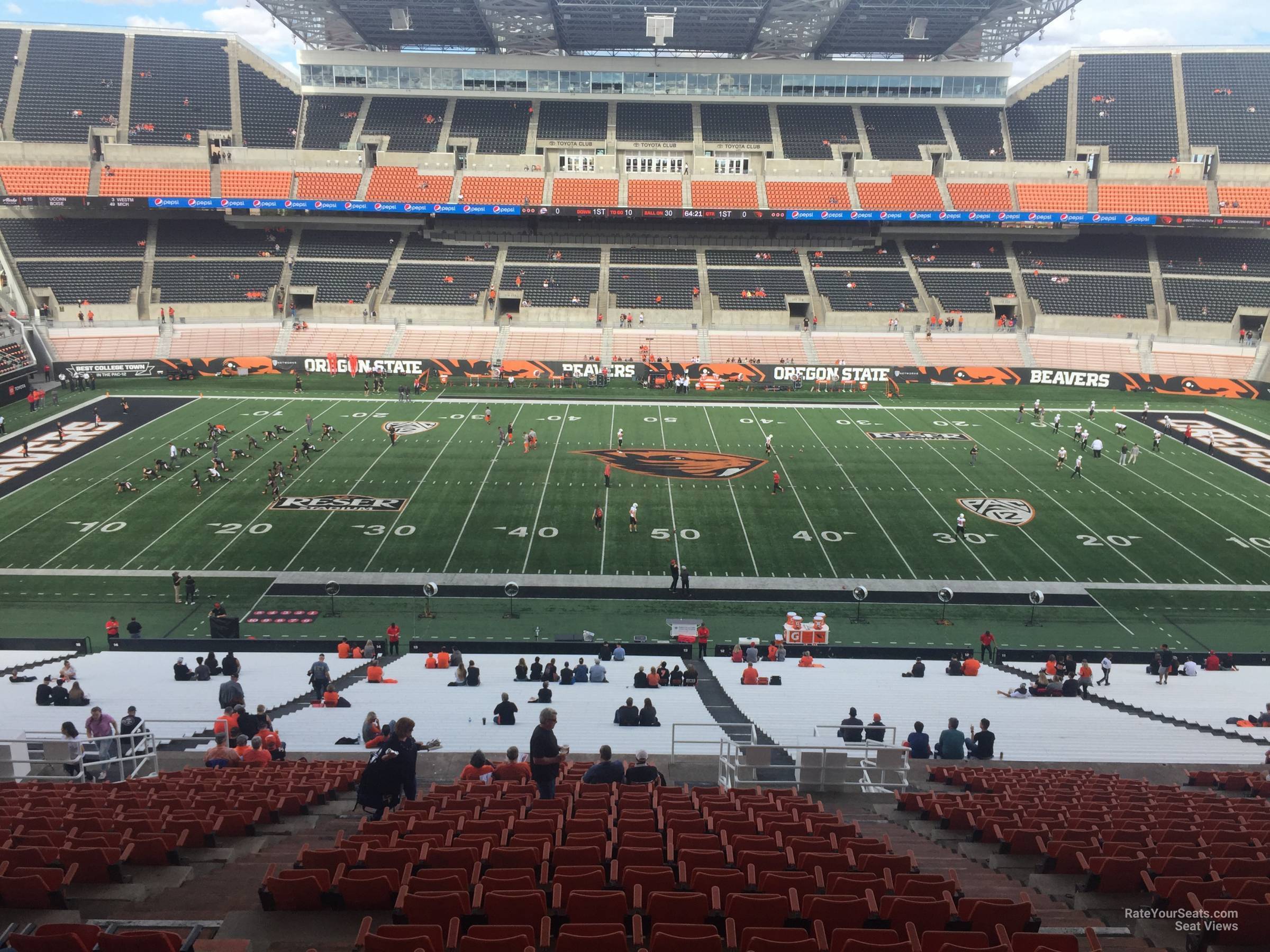 Reser Stadium Interactive Seating Chart