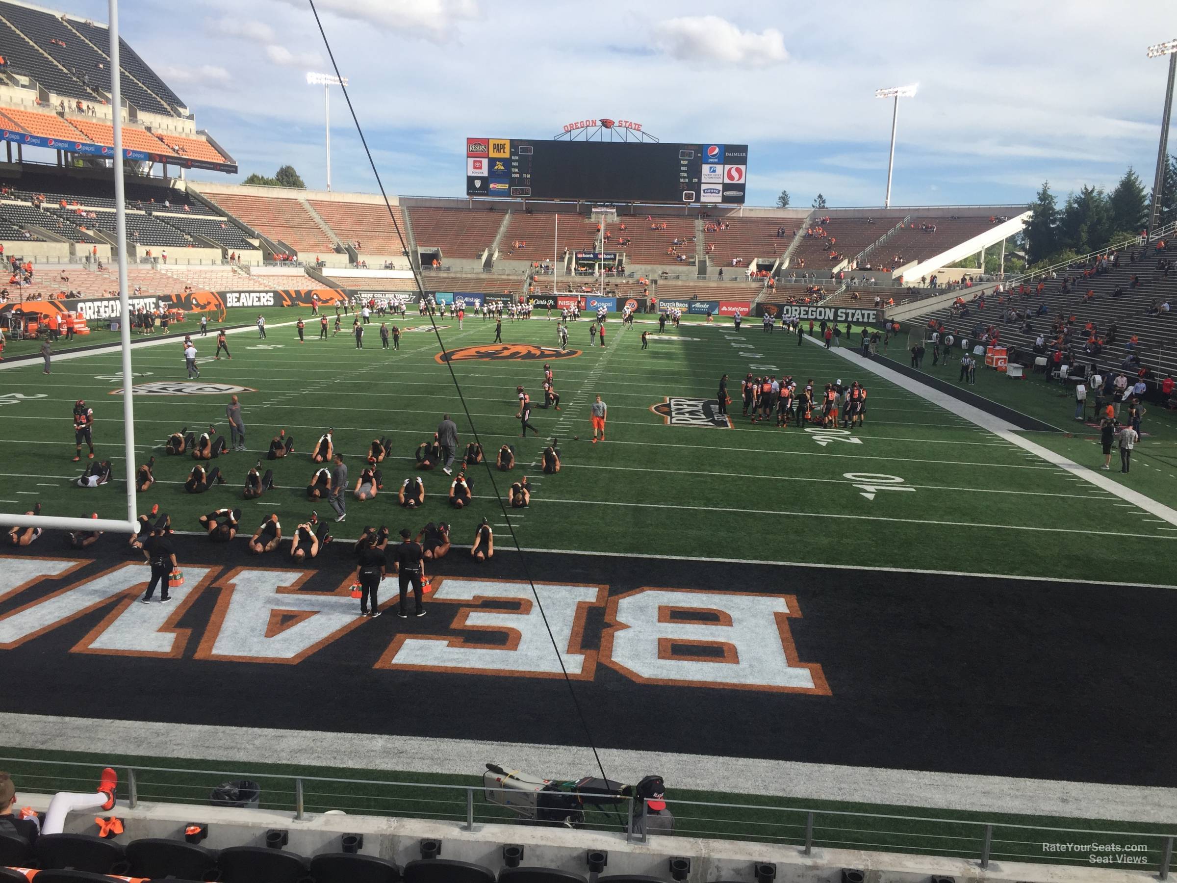 section 21, row 8 seat view  - reser stadium