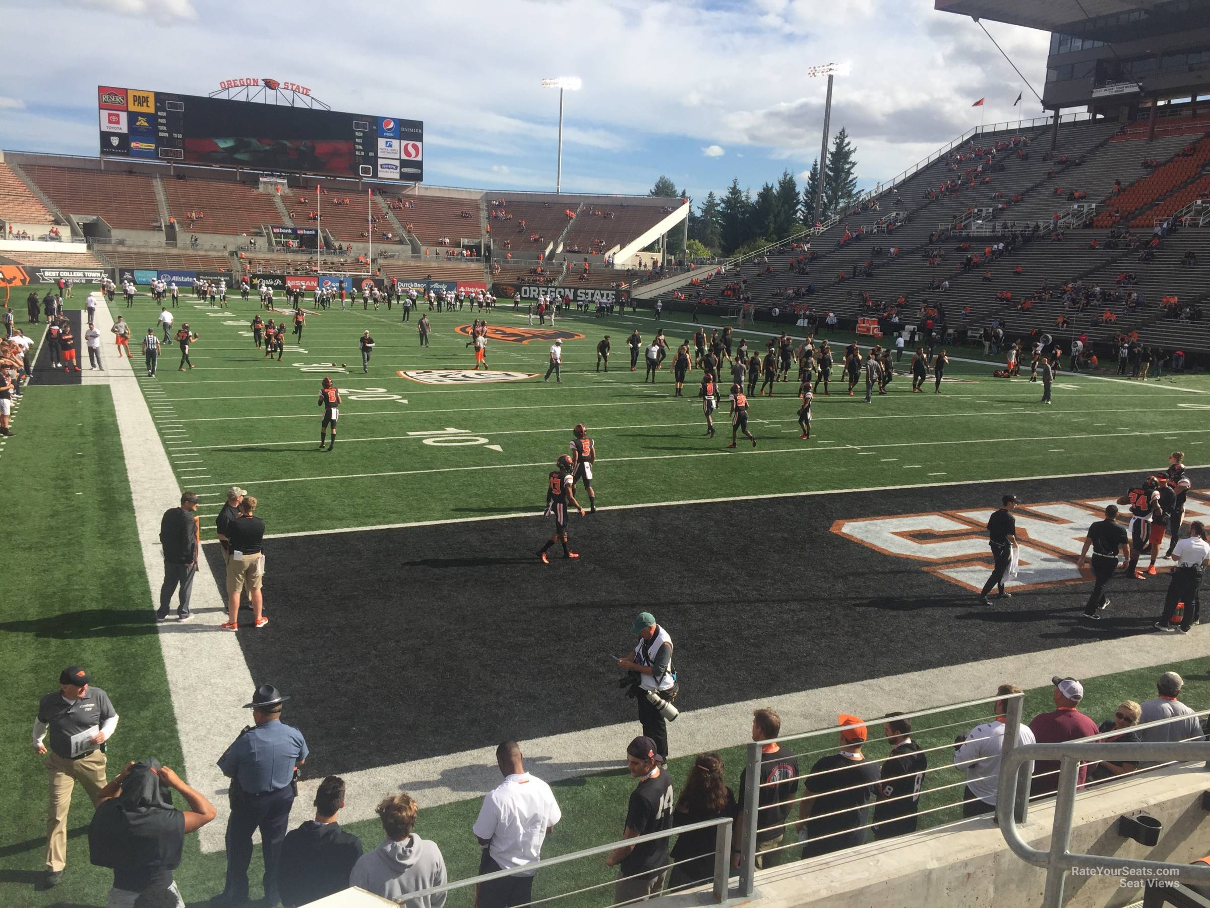 section 25, row 8 seat view  - reser stadium
