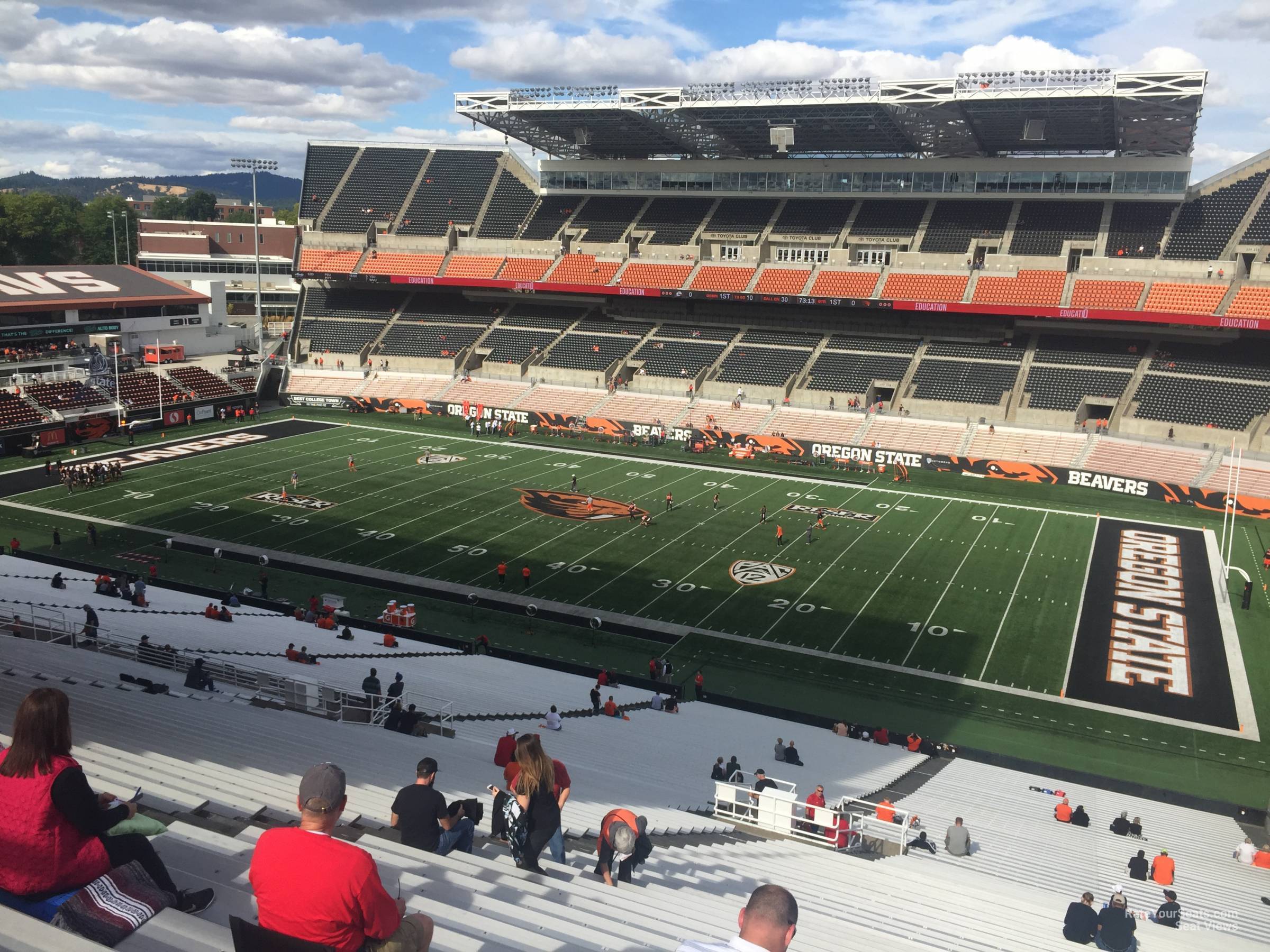 Reser Stadium Interactive Seating Chart