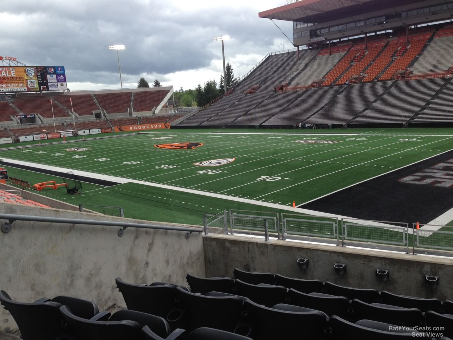 section 111, row 20 seat view  - reser stadium
