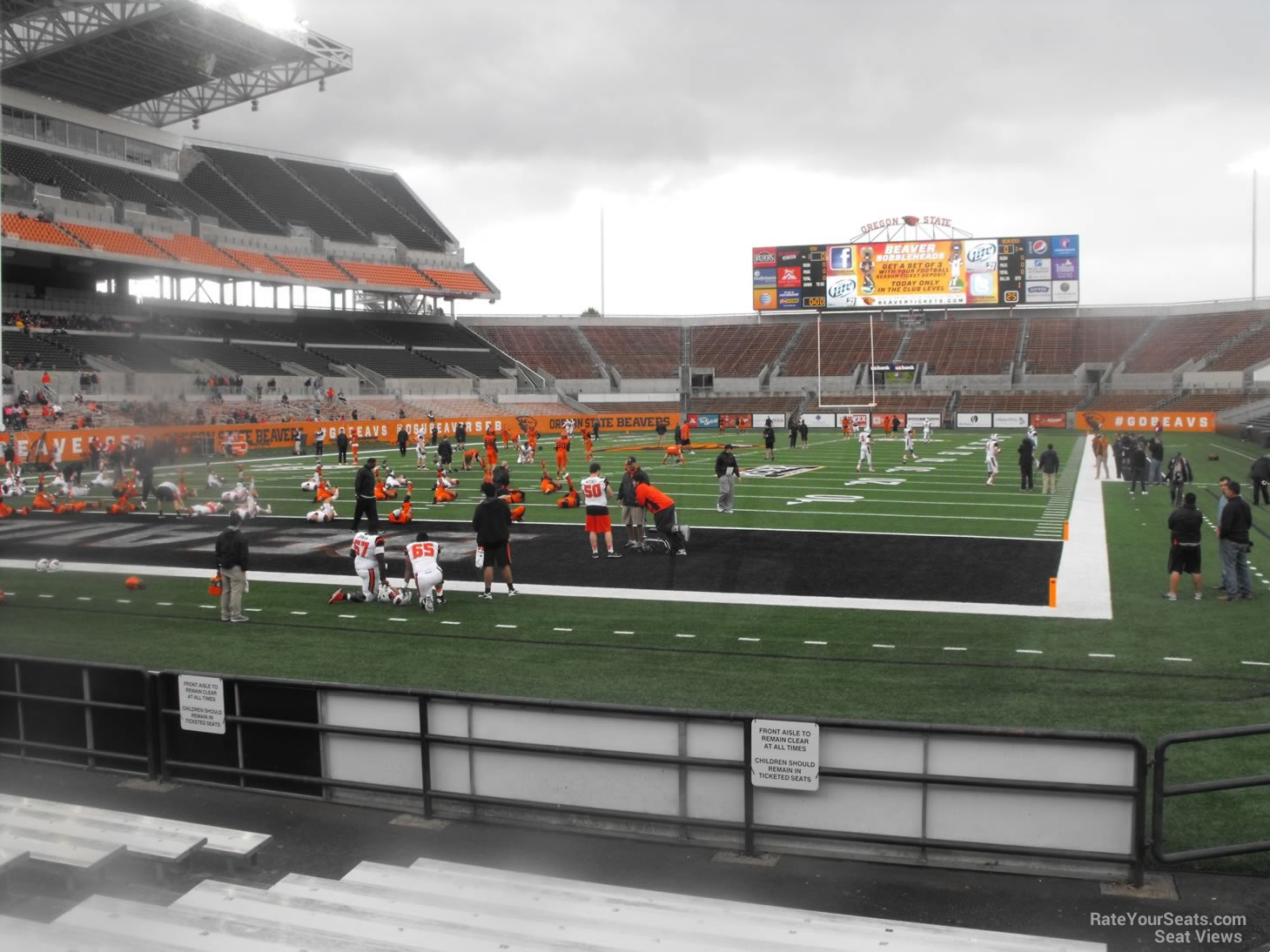 section 19, row 10 seat view  - reser stadium