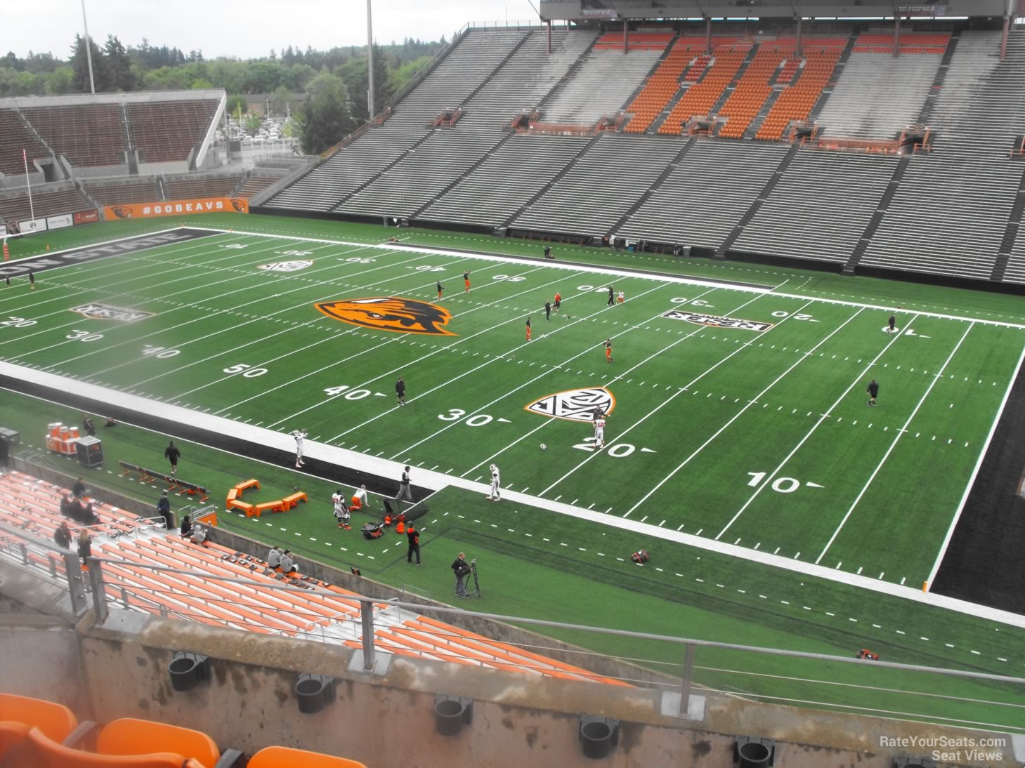 section 215, row 5 seat view  - reser stadium