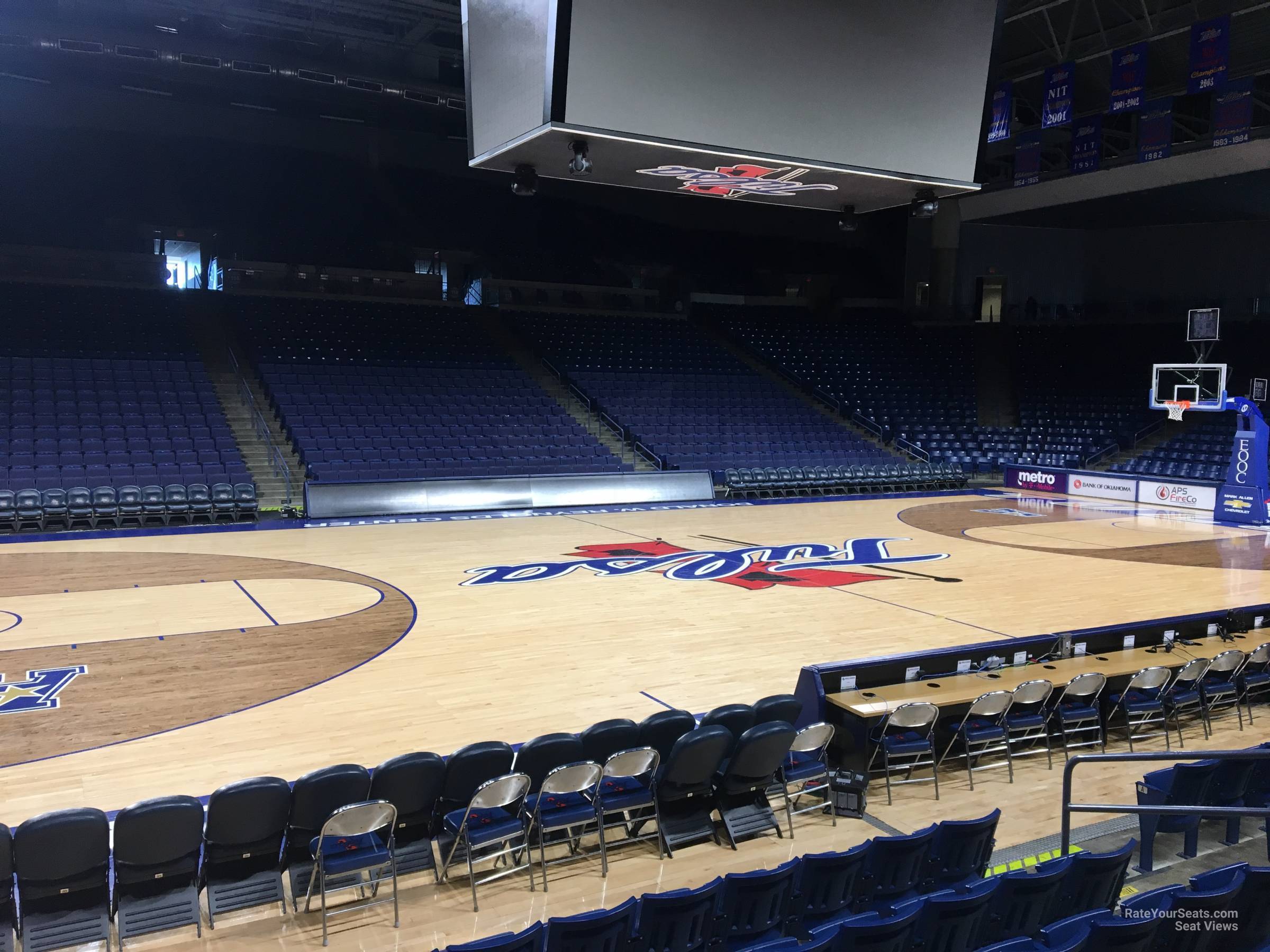 section 106, row g seat view  - reynolds center