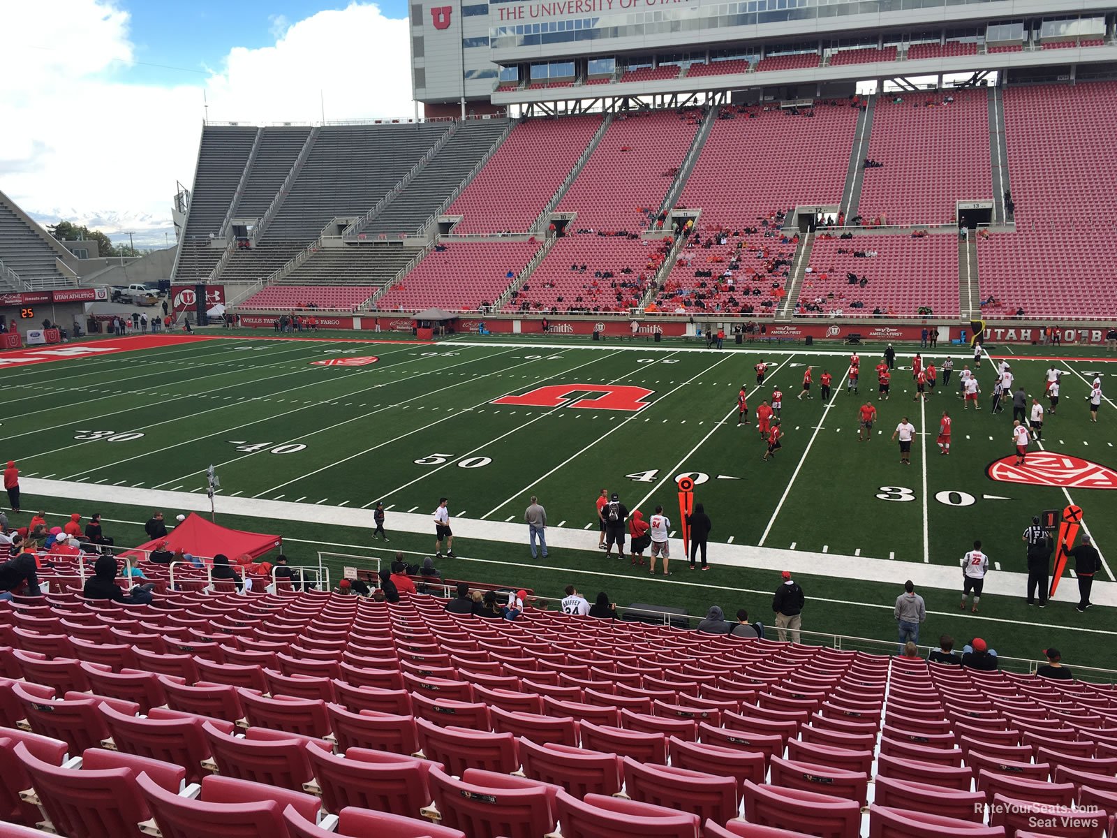 section e35, row 20 seat view  - rice-eccles stadium