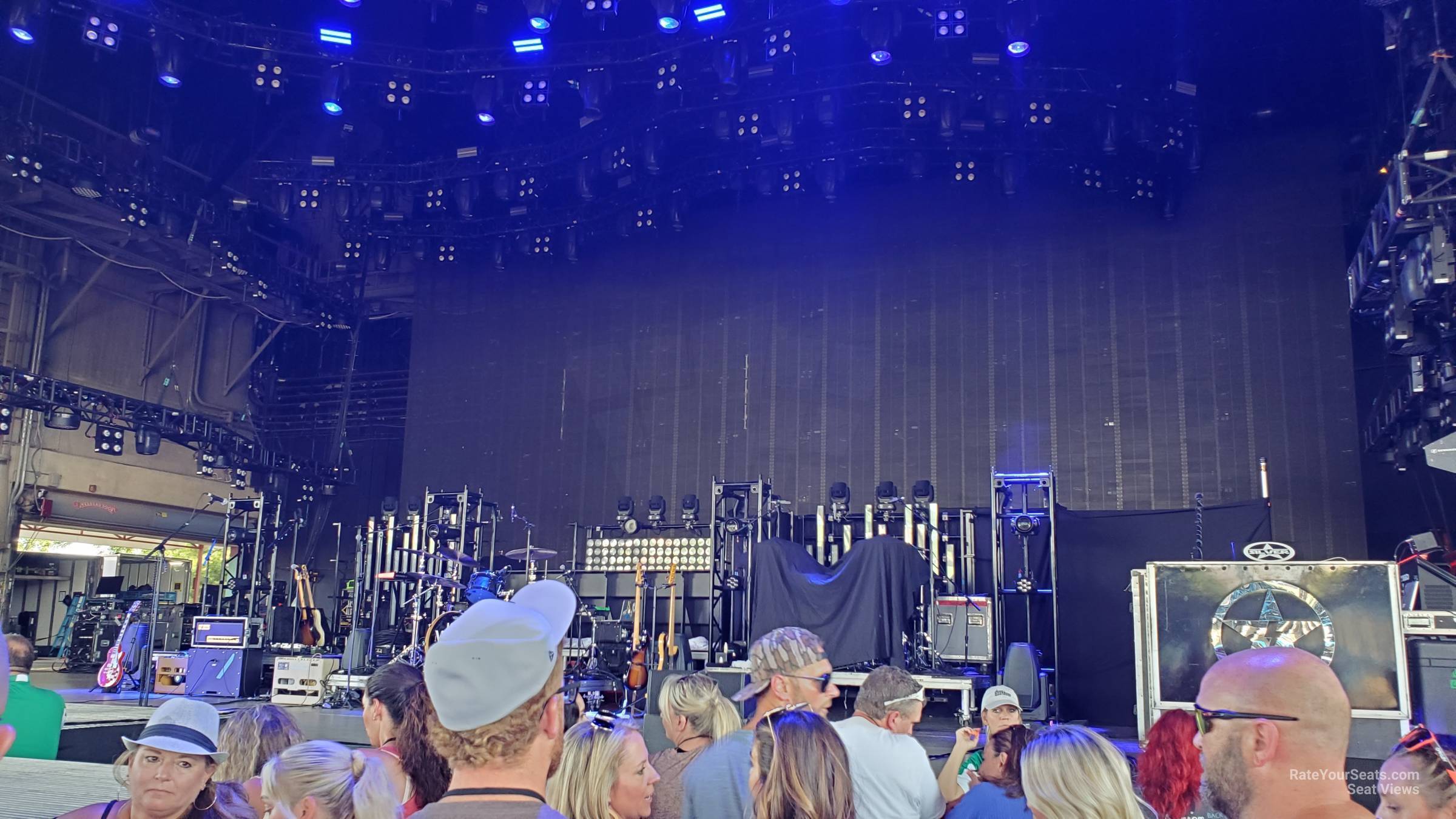 section 200, row a seat view  - riverbend music center