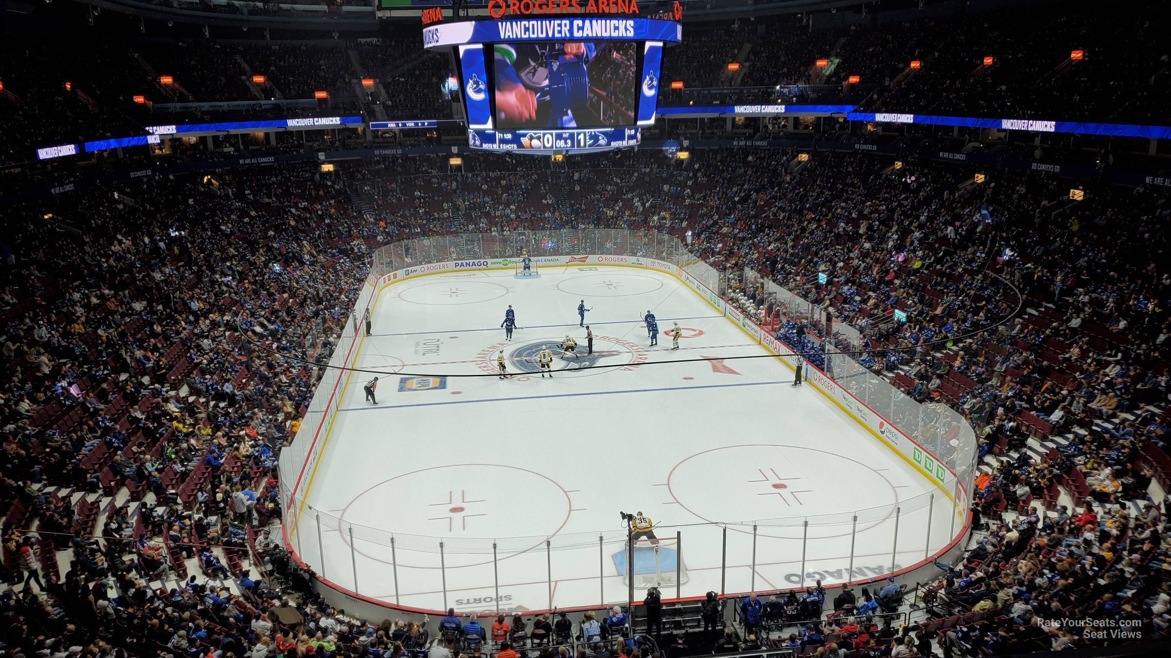 section 301, row 4 seat view  for hockey - rogers arena