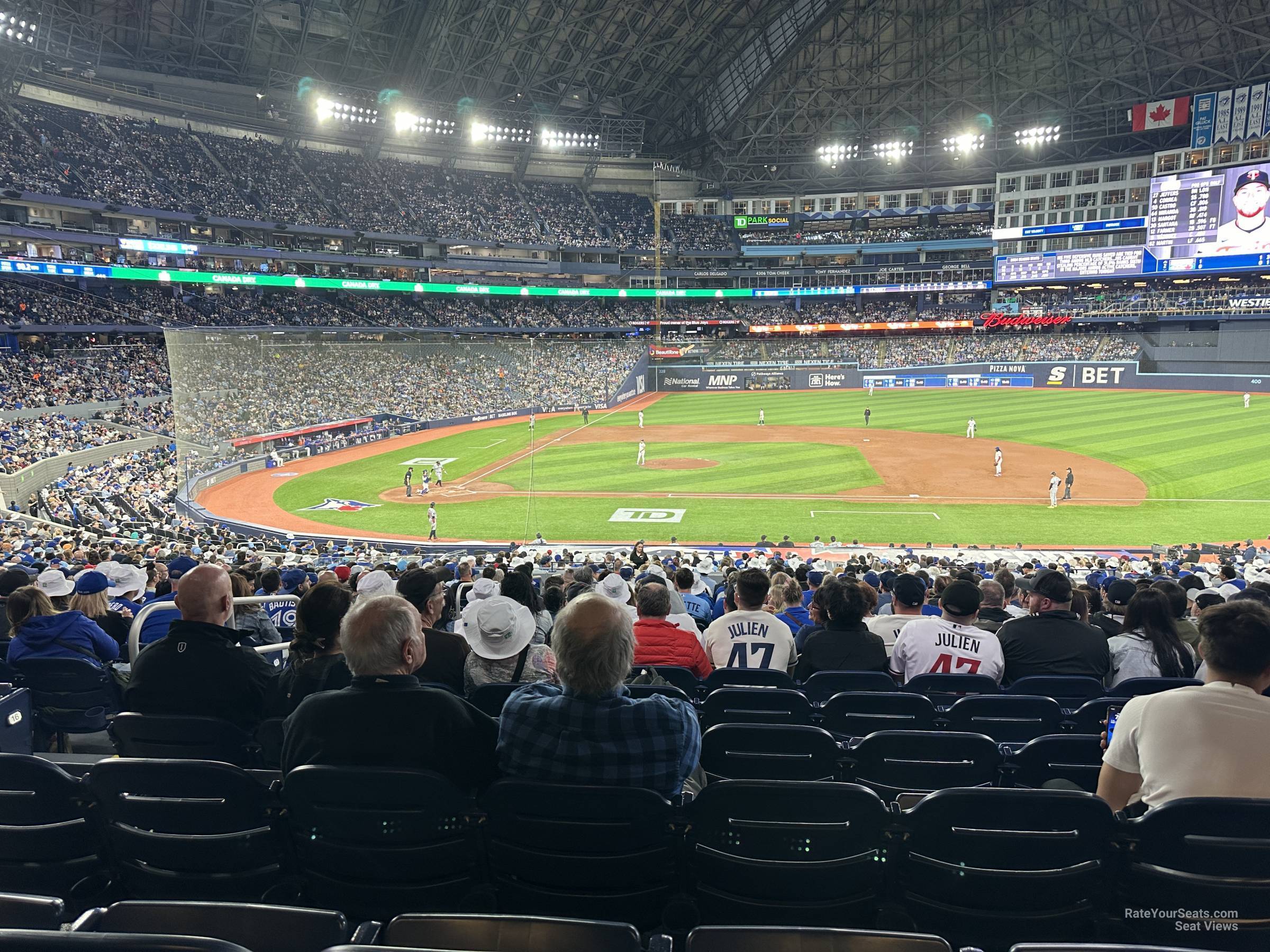 section 117, row wca seat view  for baseball - rogers centre