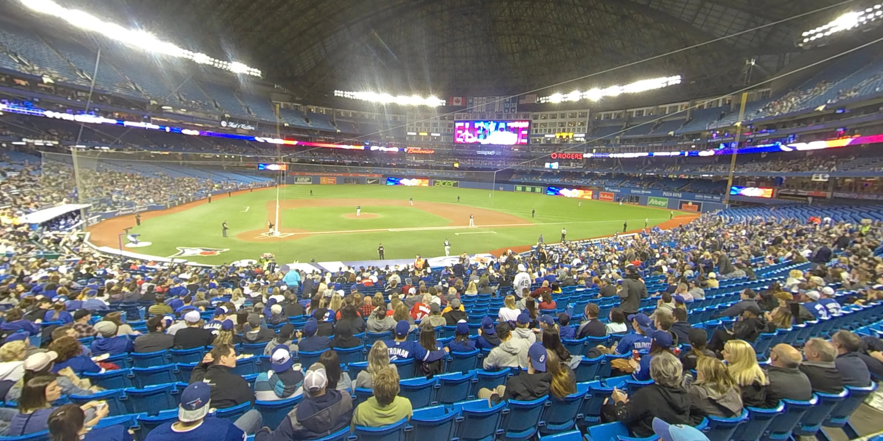 section 118 panoramic seat view  for baseball - rogers centre