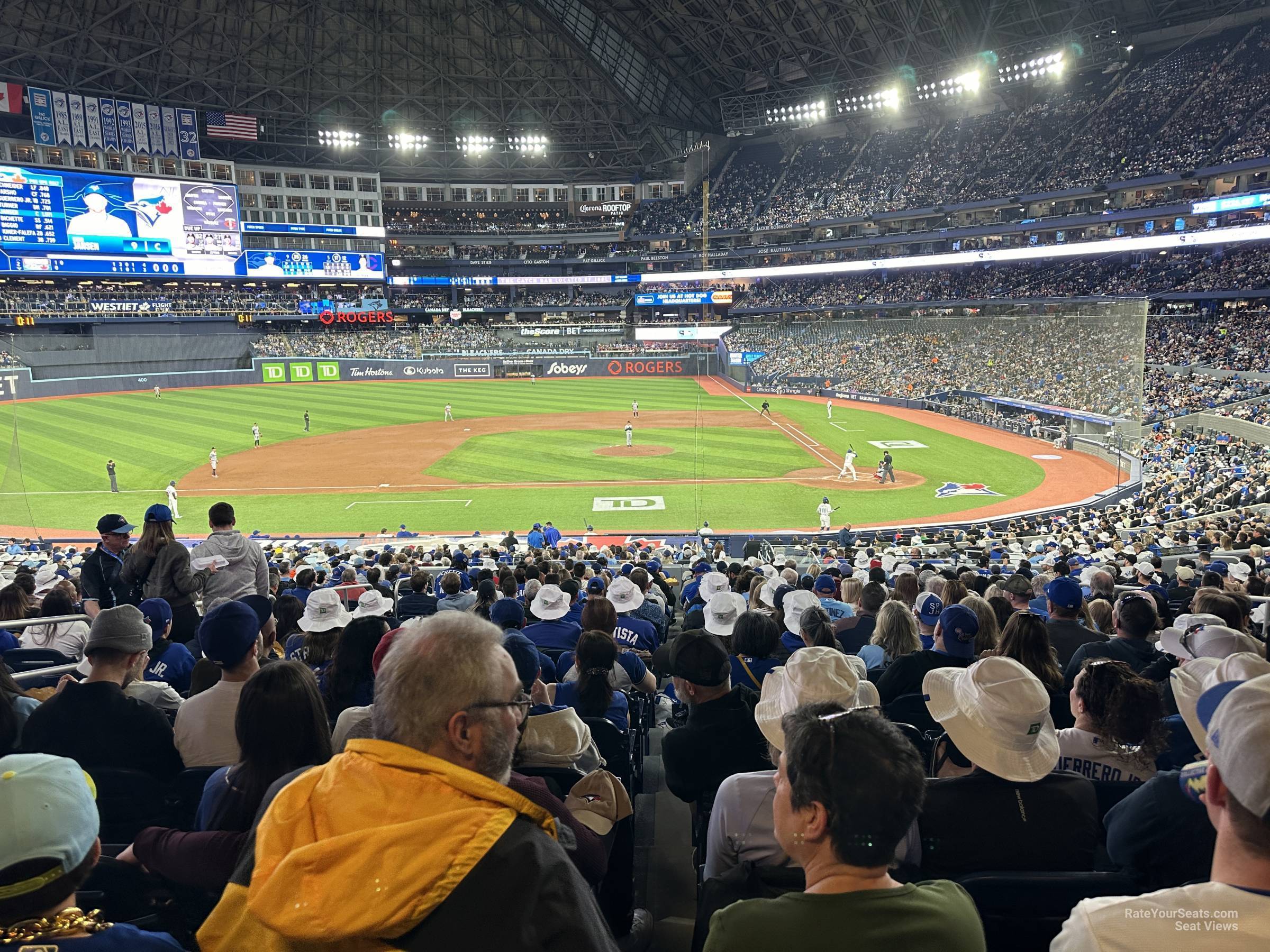 section 128, row 20d seat view  for baseball - rogers centre