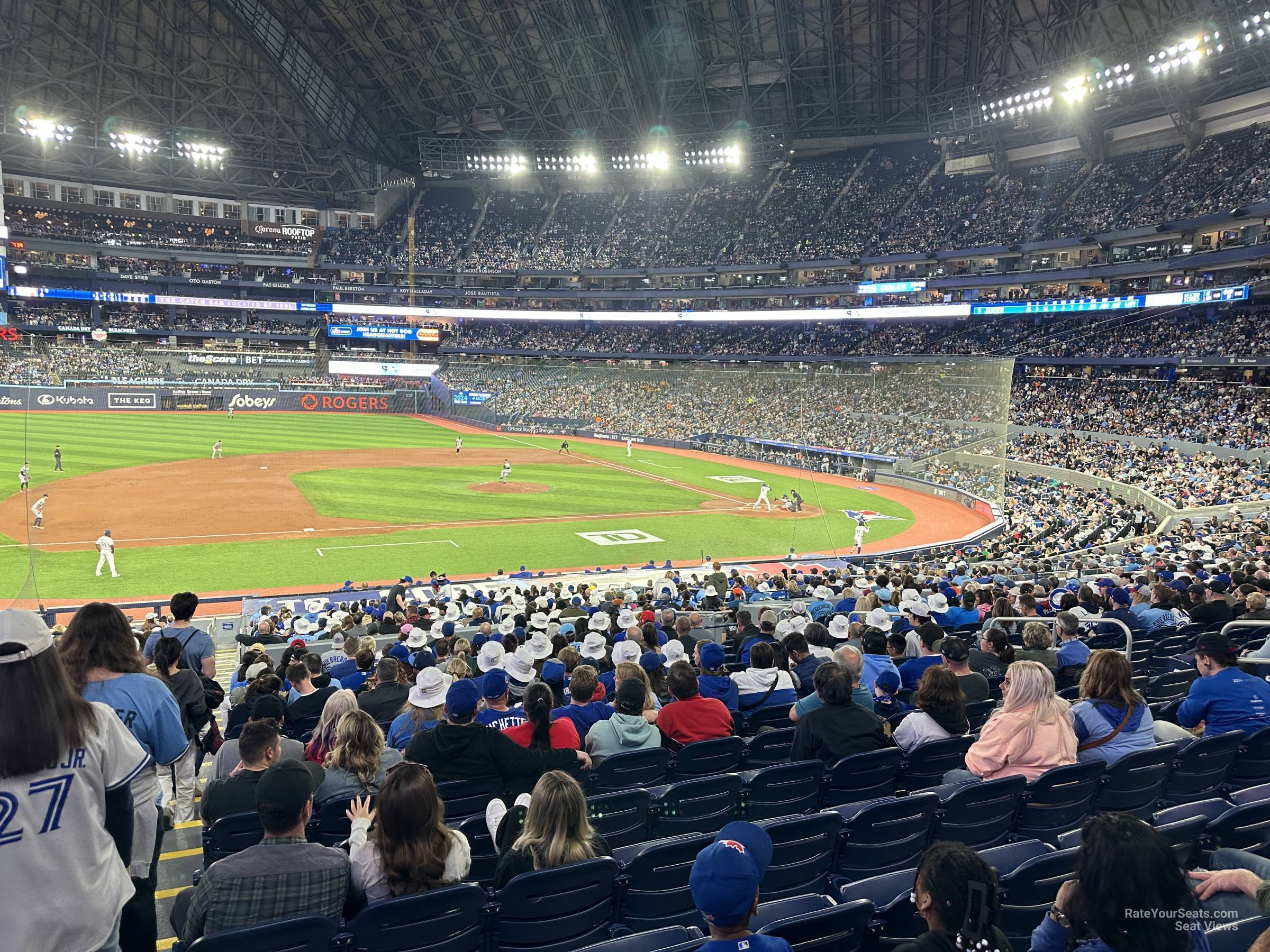 section 130, row 21d seat view  for baseball - rogers centre