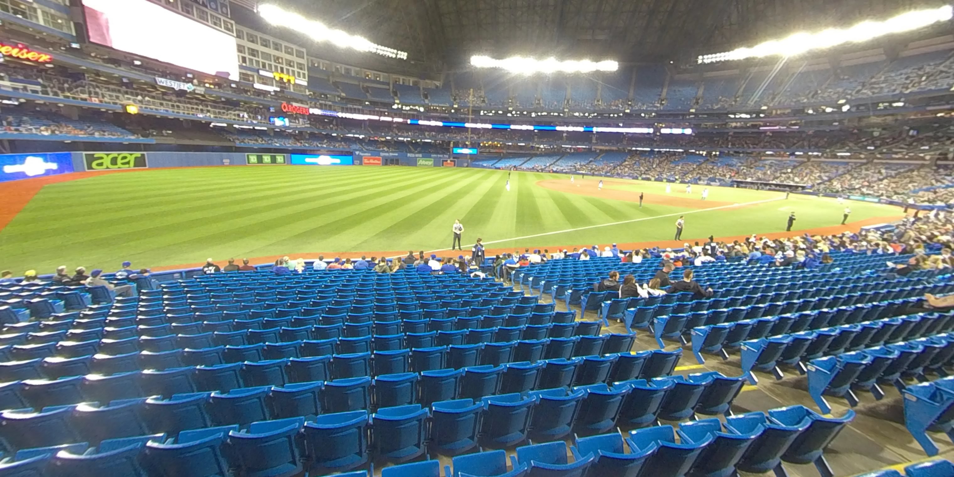 section 130c panoramic seat view  for baseball - rogers centre