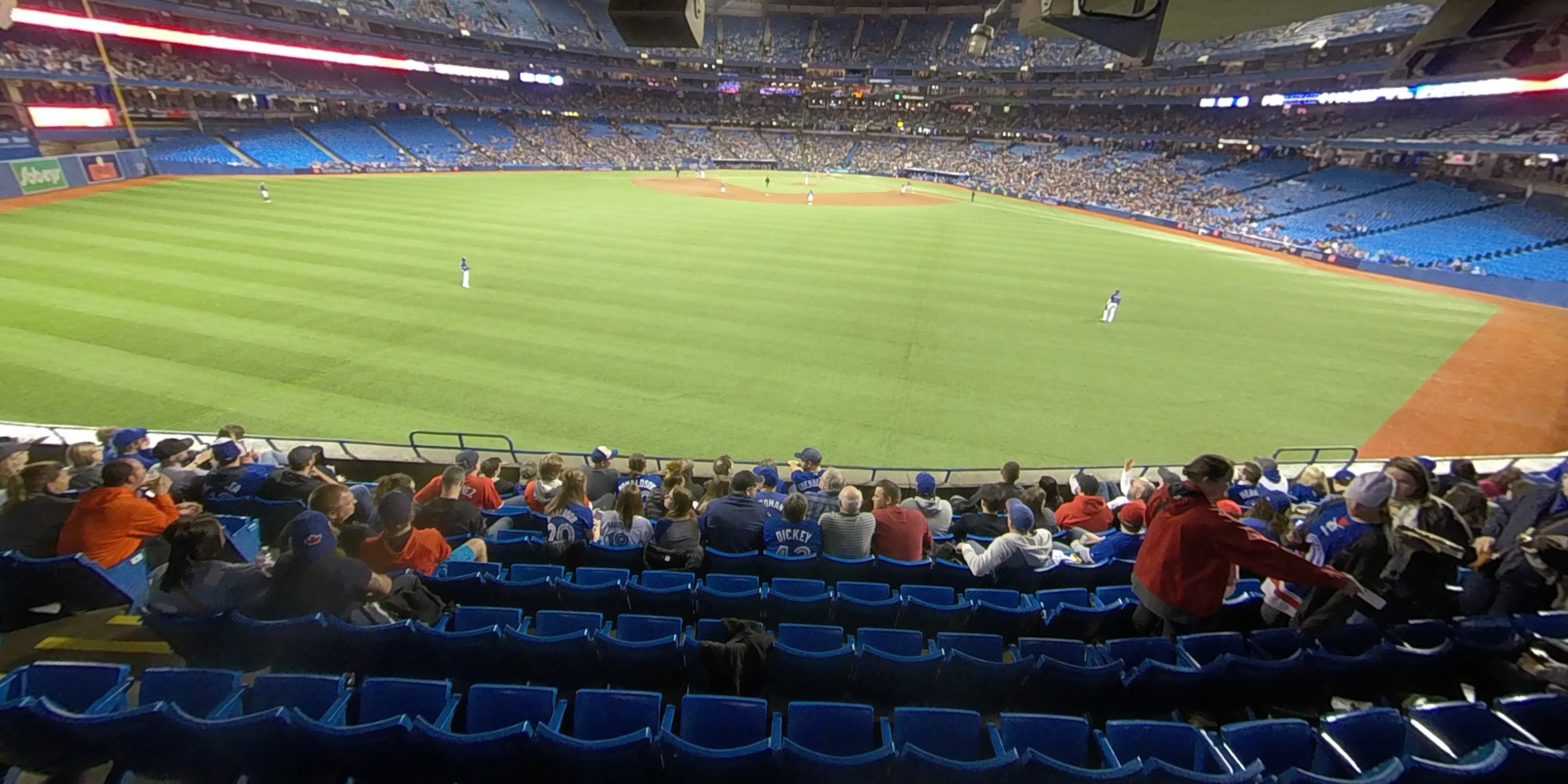section 140b panoramic seat view  for baseball - rogers centre
